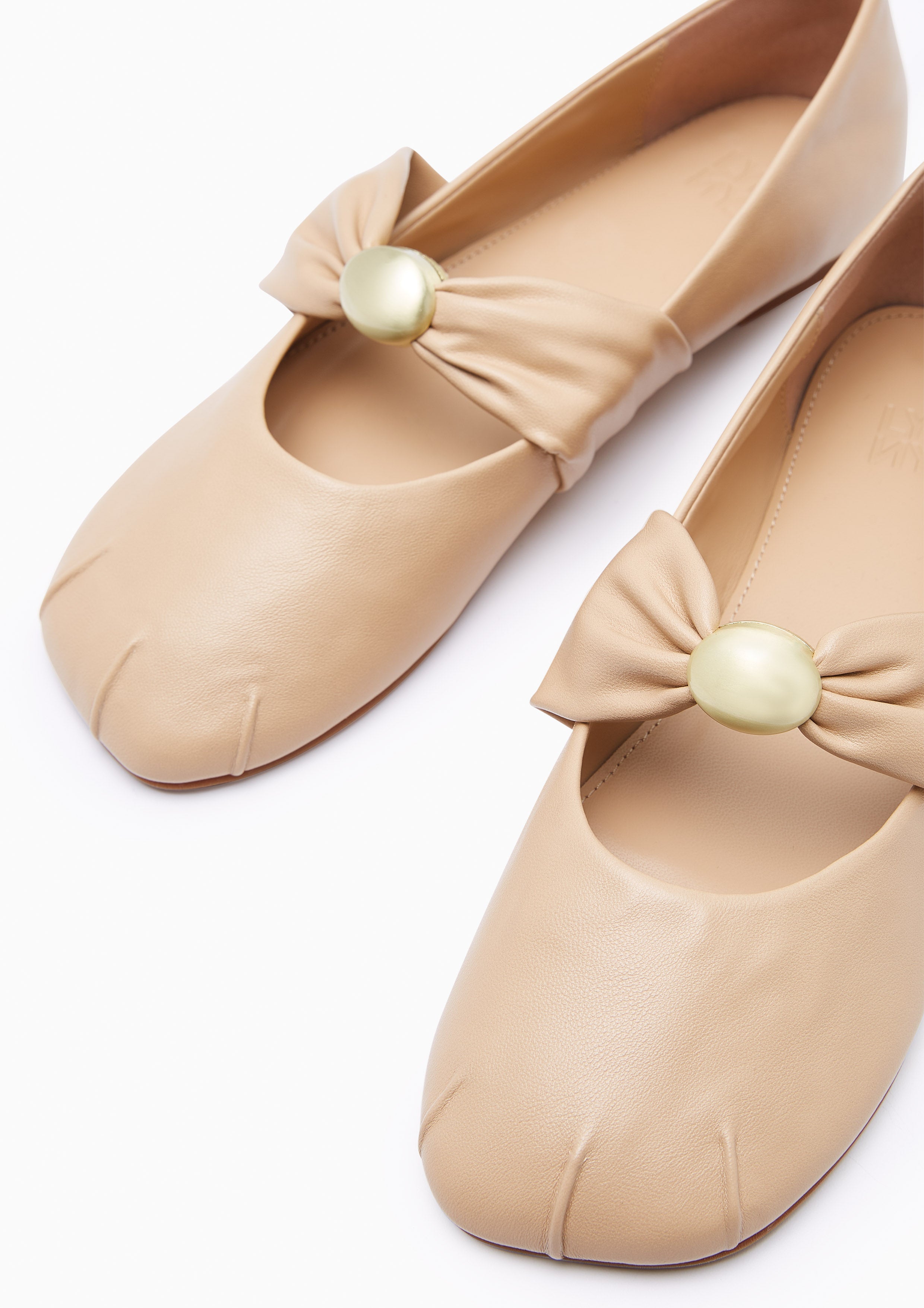 Muse Mary Jane Flats And Sandals - Beige