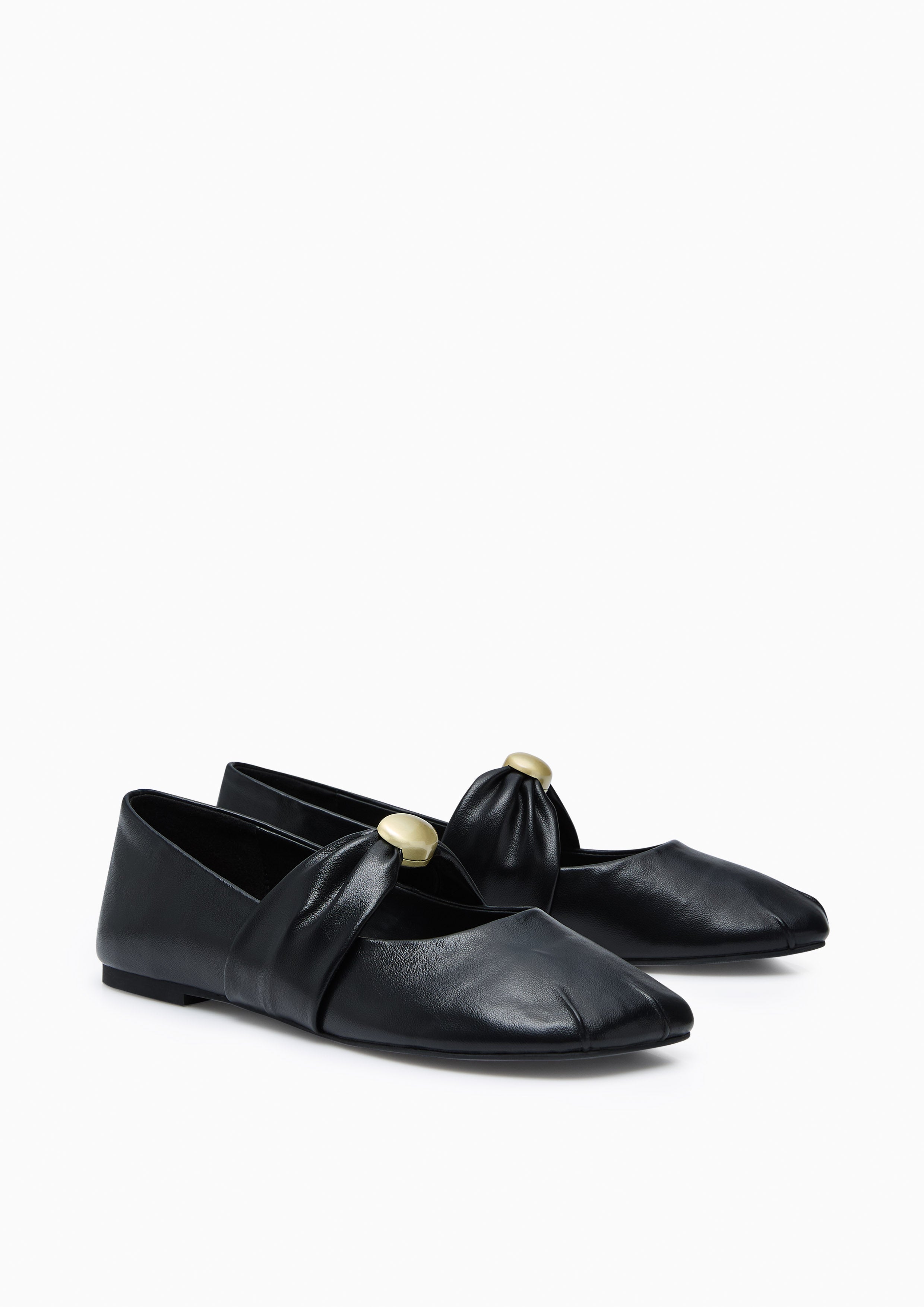 Muse Mary Jane Flats And Sandals - Black
