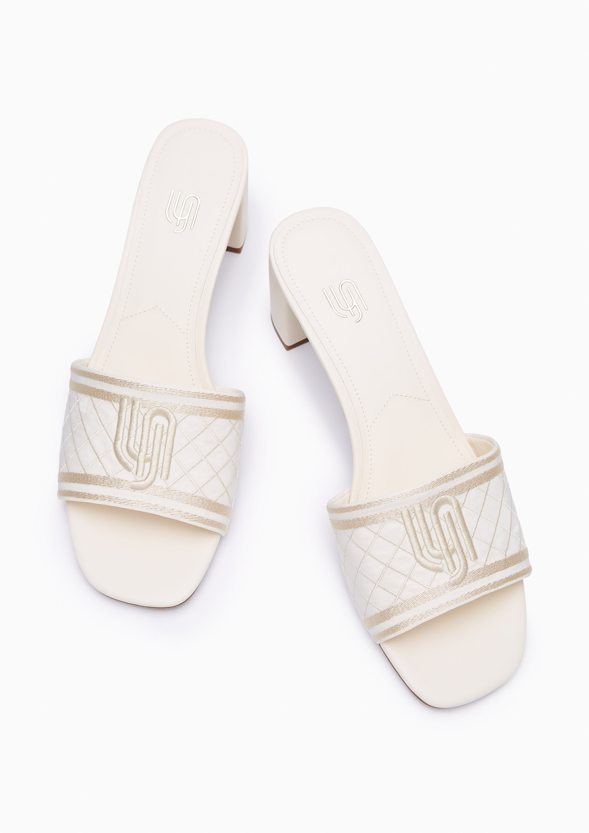 Maiden Map Mid Infinite Heels - Ivory