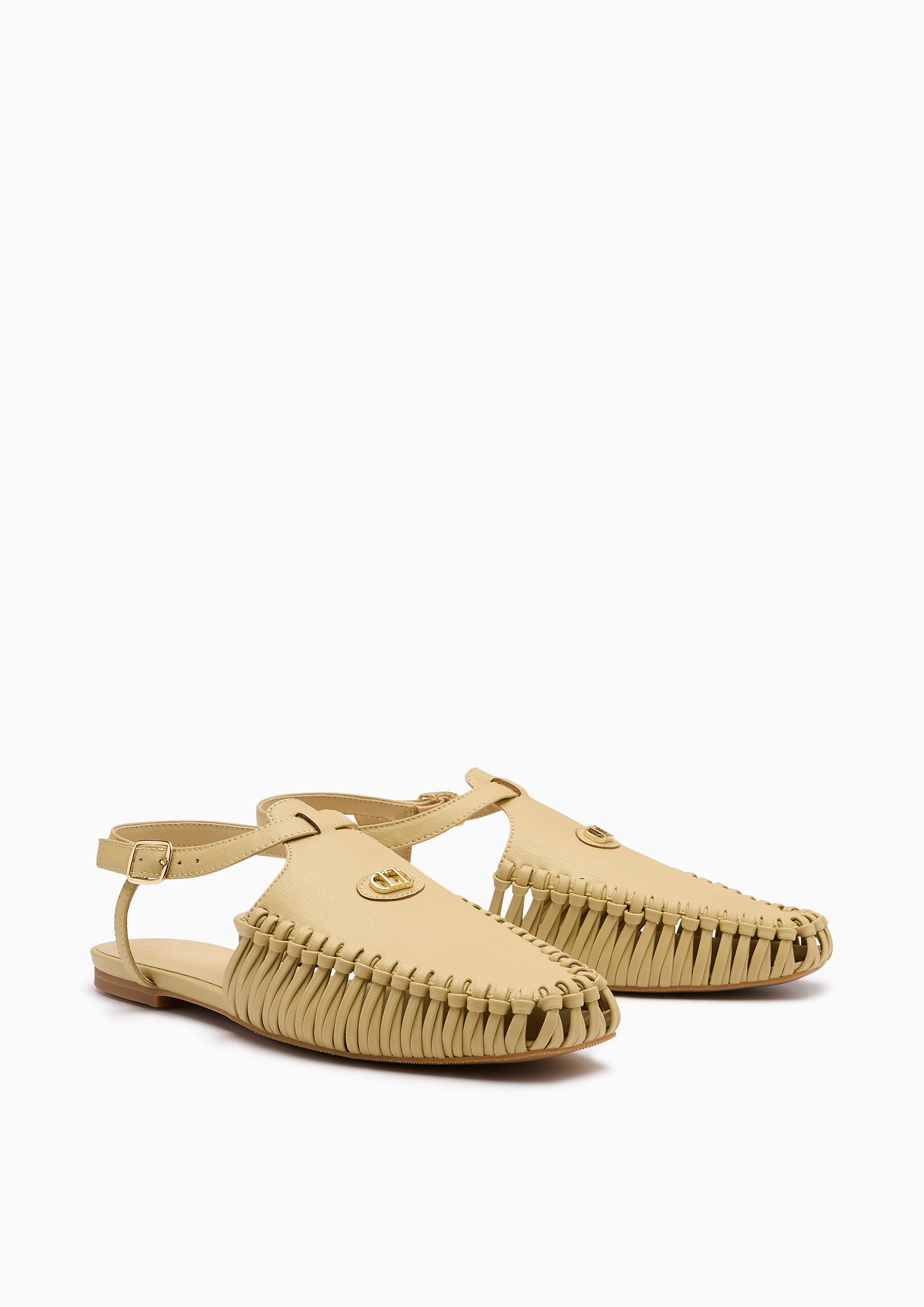 Ianny Flats And Sandals - Dark Yellow