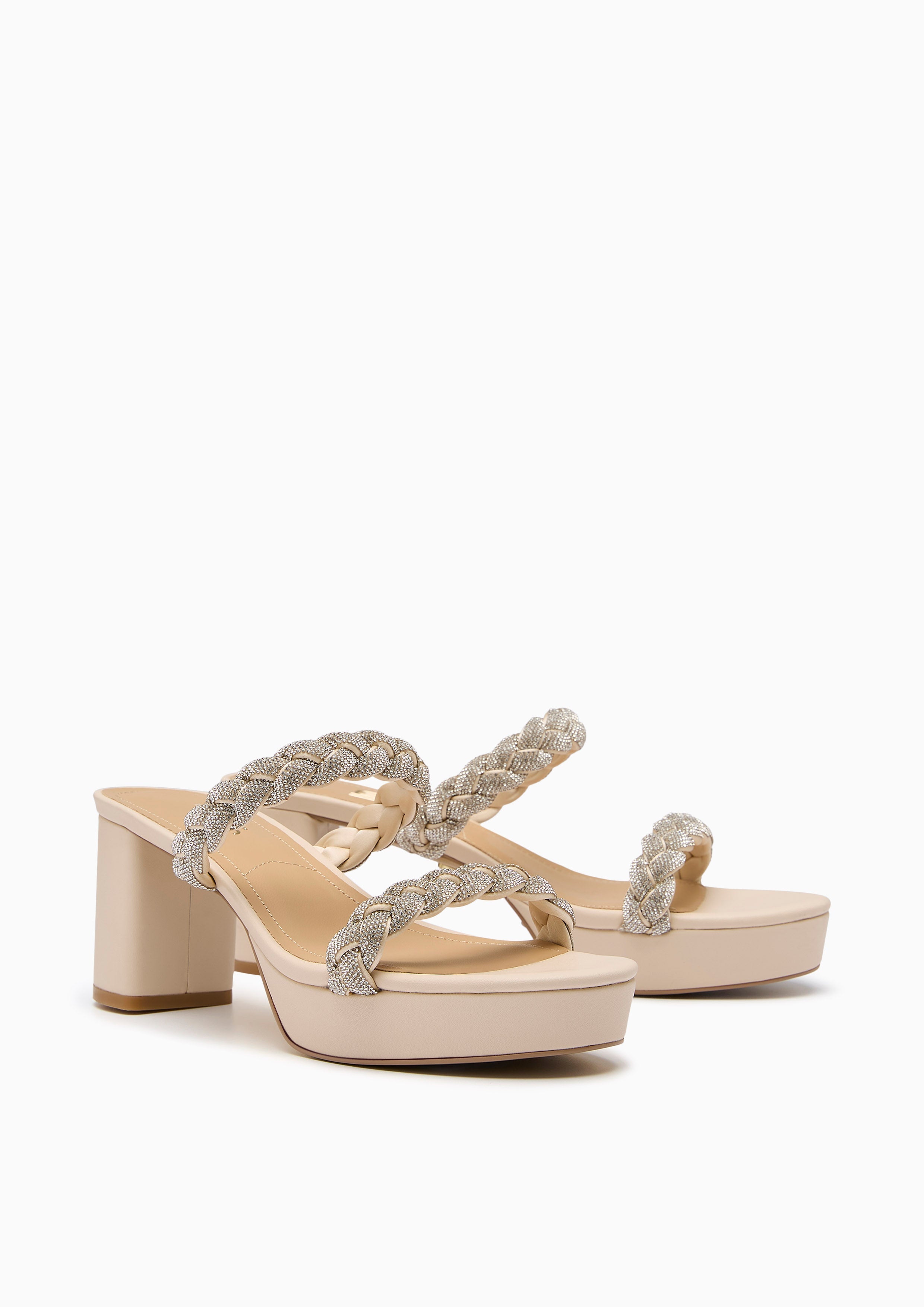 Promise Infinite Platform H Flats And Sandals - Ivory