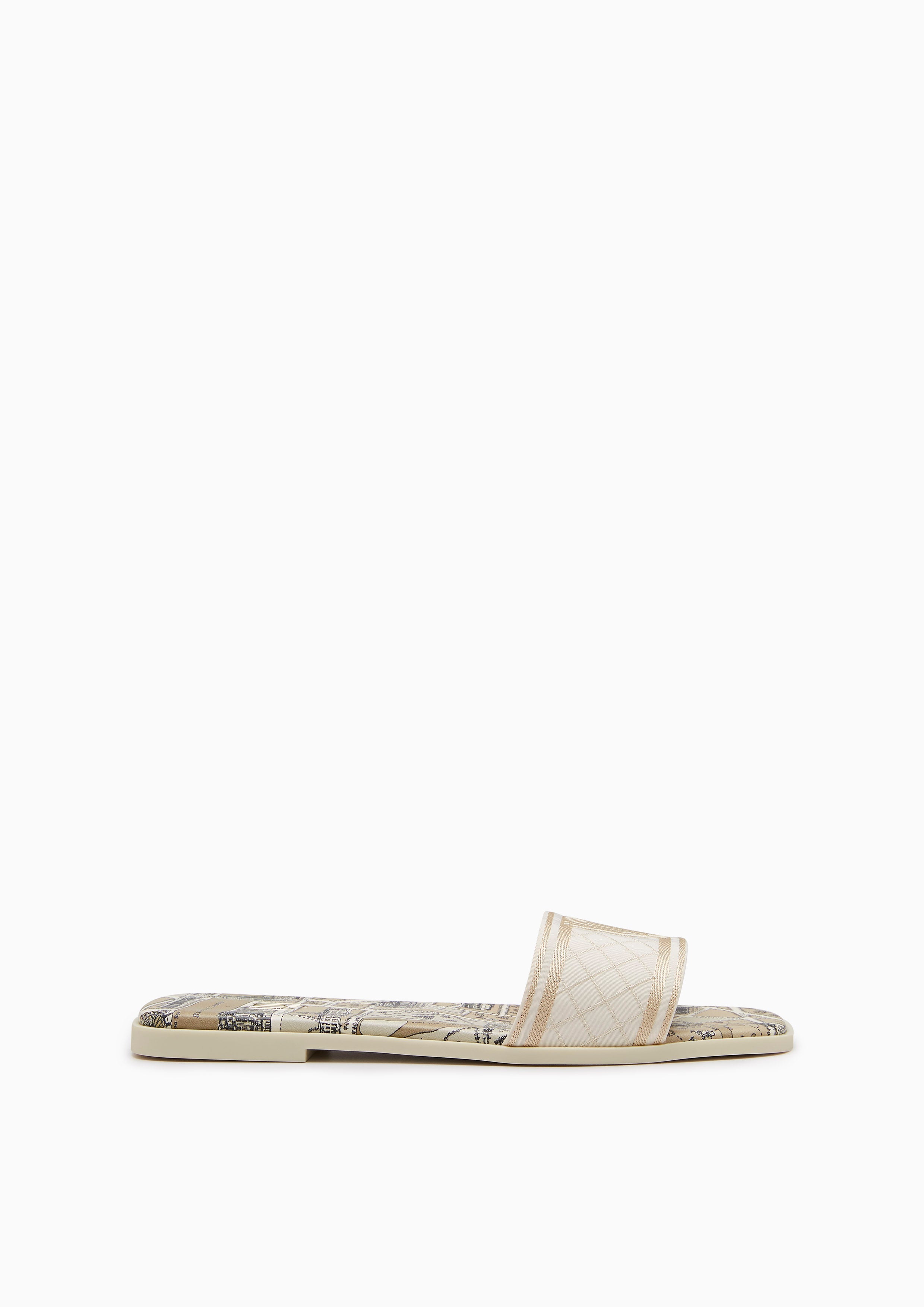 Maiden Map Flat Infinite Flats And Sandals - Ivory