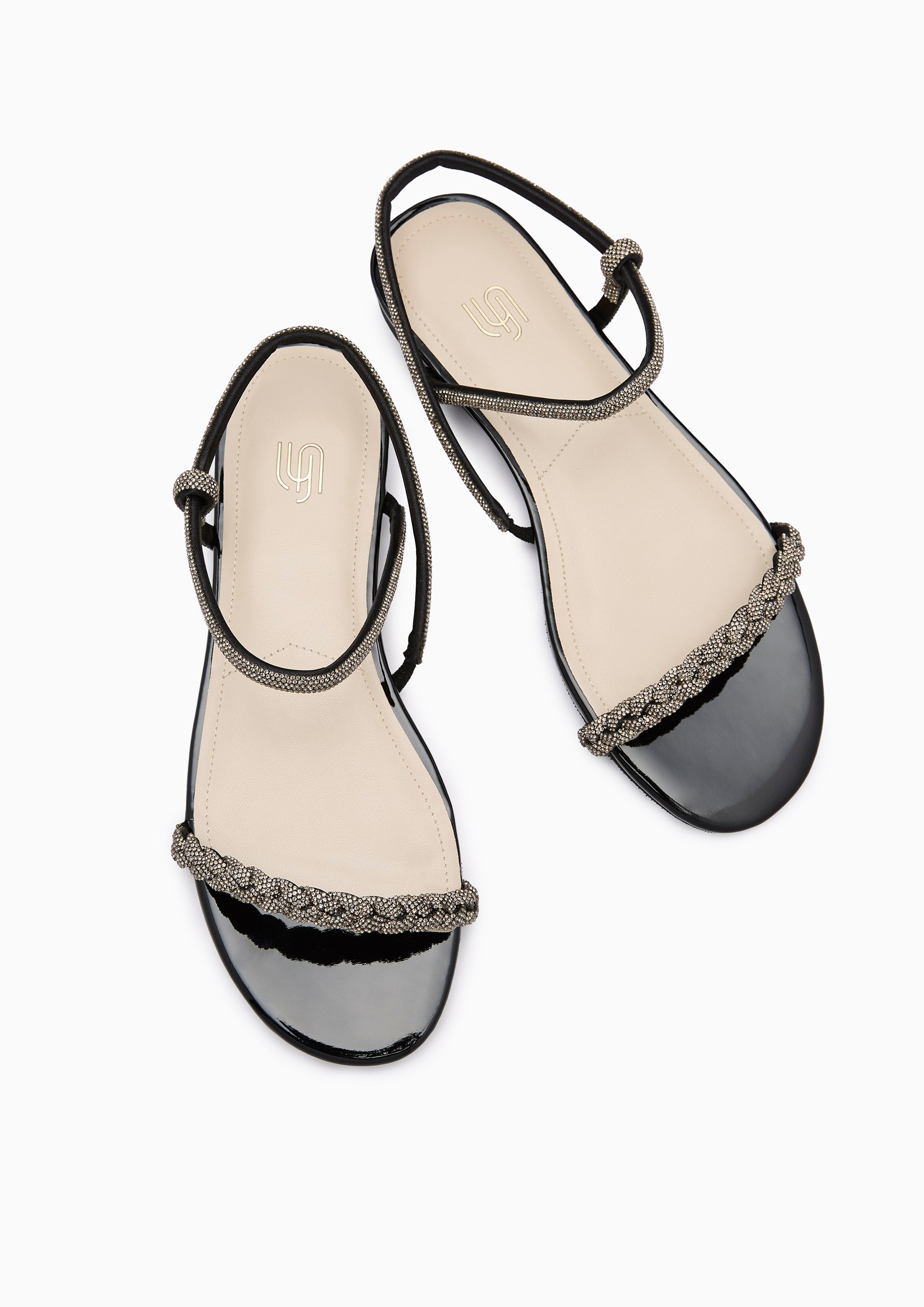 Promise Flat Infinite Flats And Sandals - Black