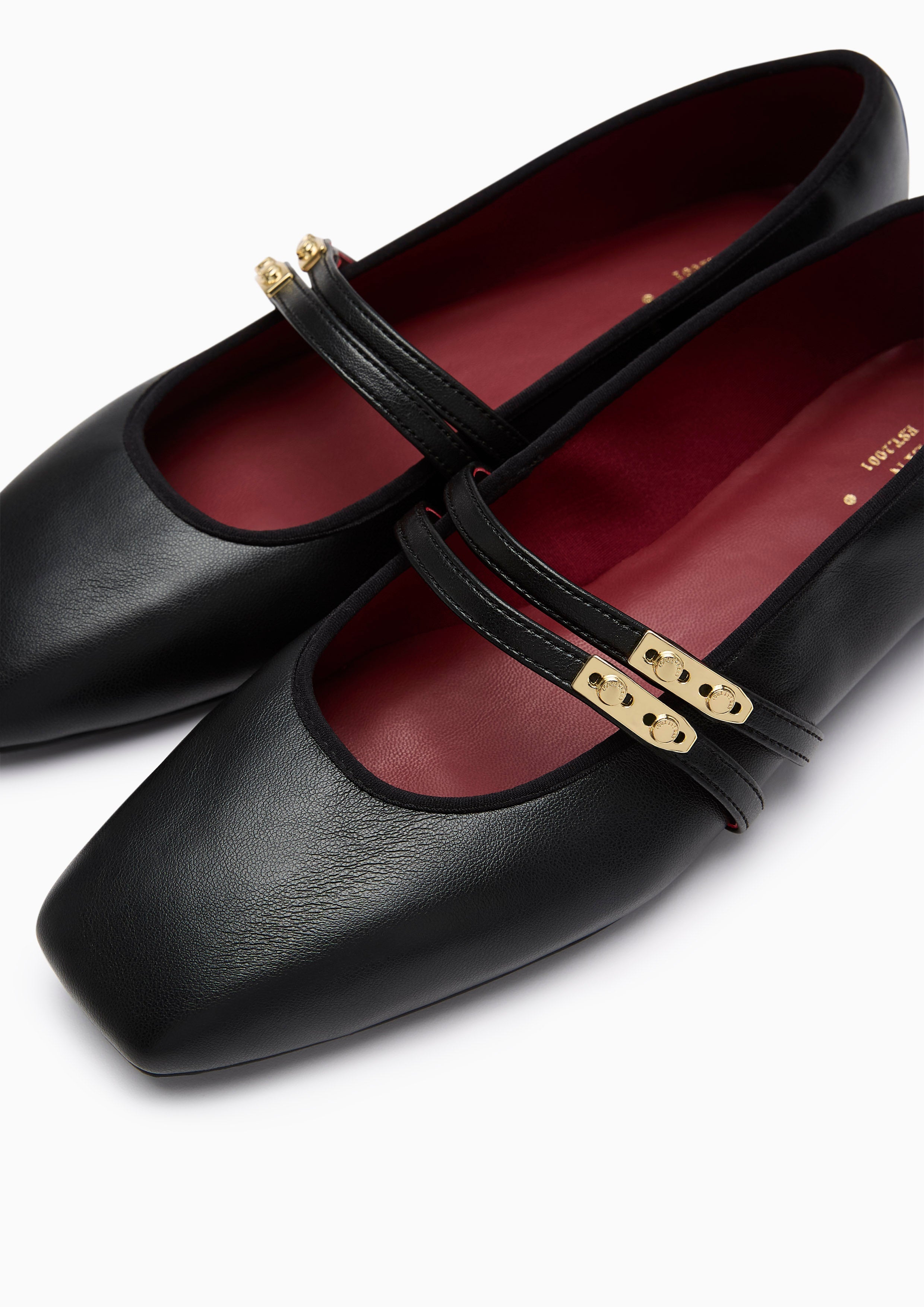 Master Mary Jane Flats And Sandals - Black