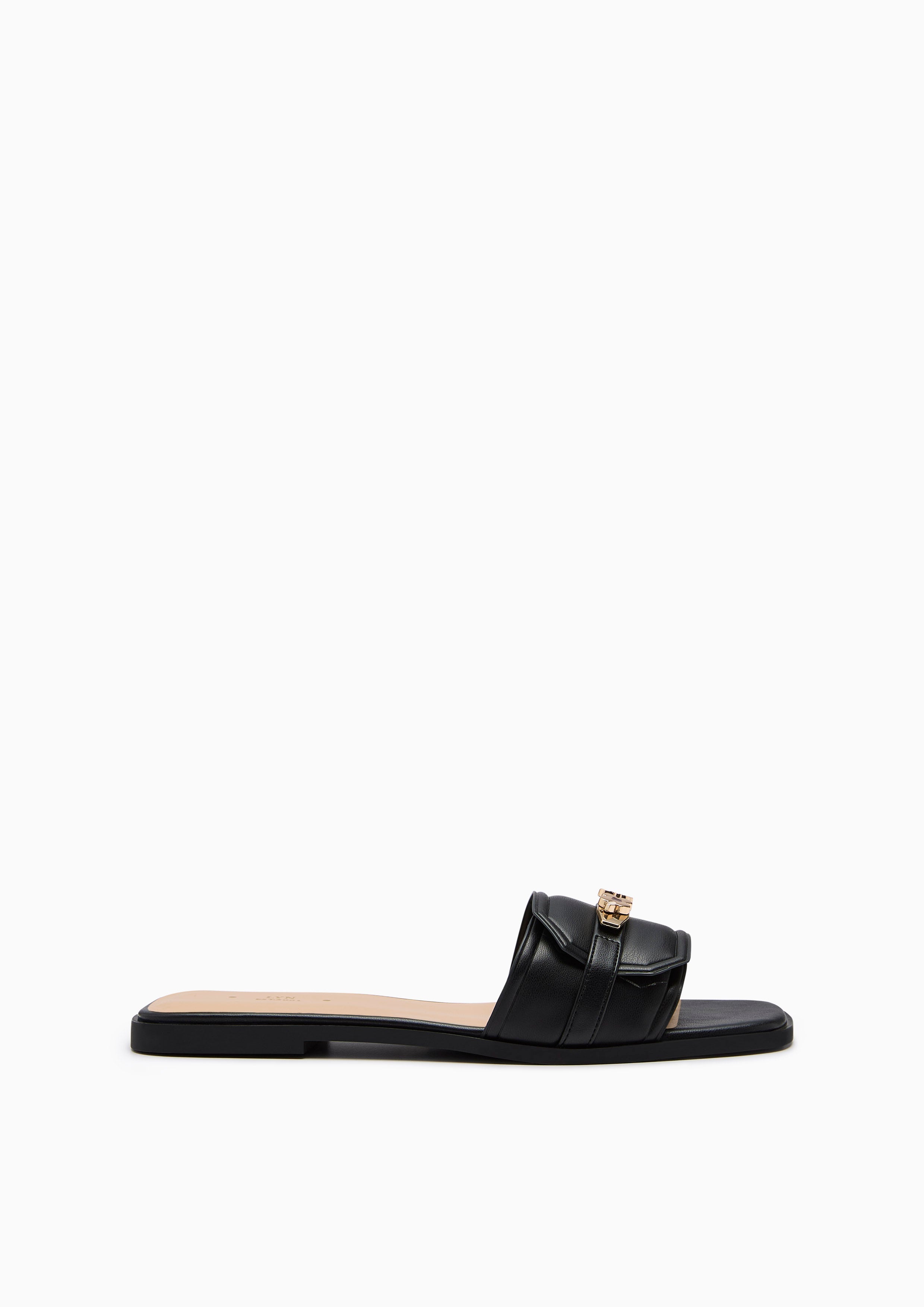 Master Poppy Flats And Sandals - Black