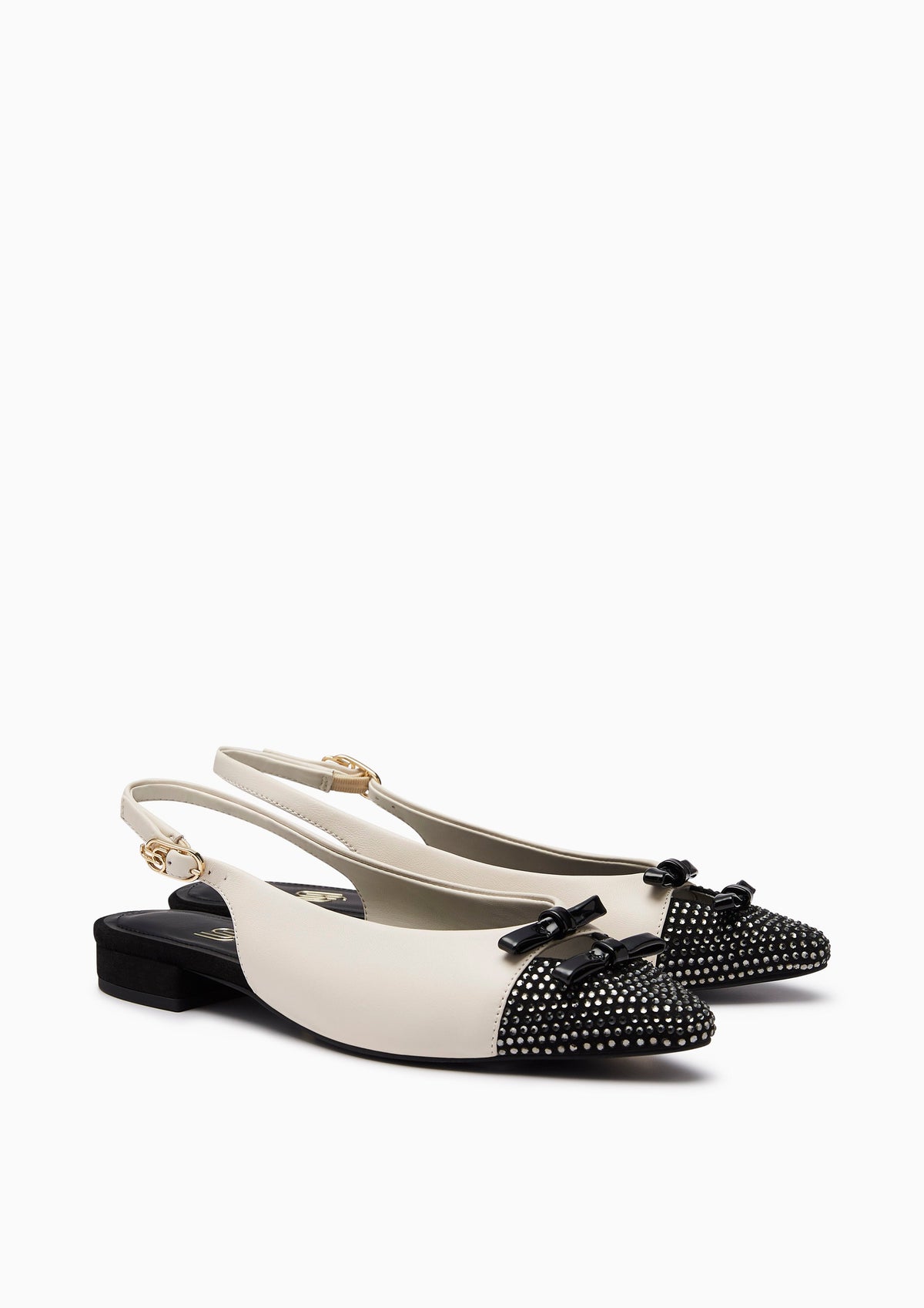 Lindsay Gem Infinite Flats And Sandals - Ivory