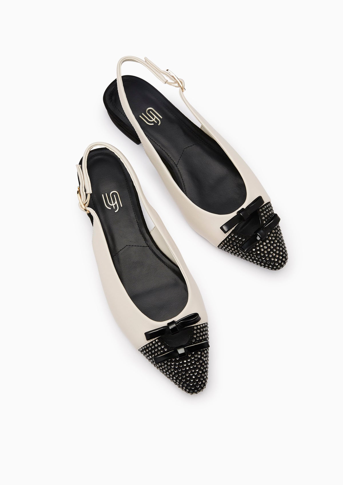 Lindsay Gem Infinite Flats And Sandals - Ivory