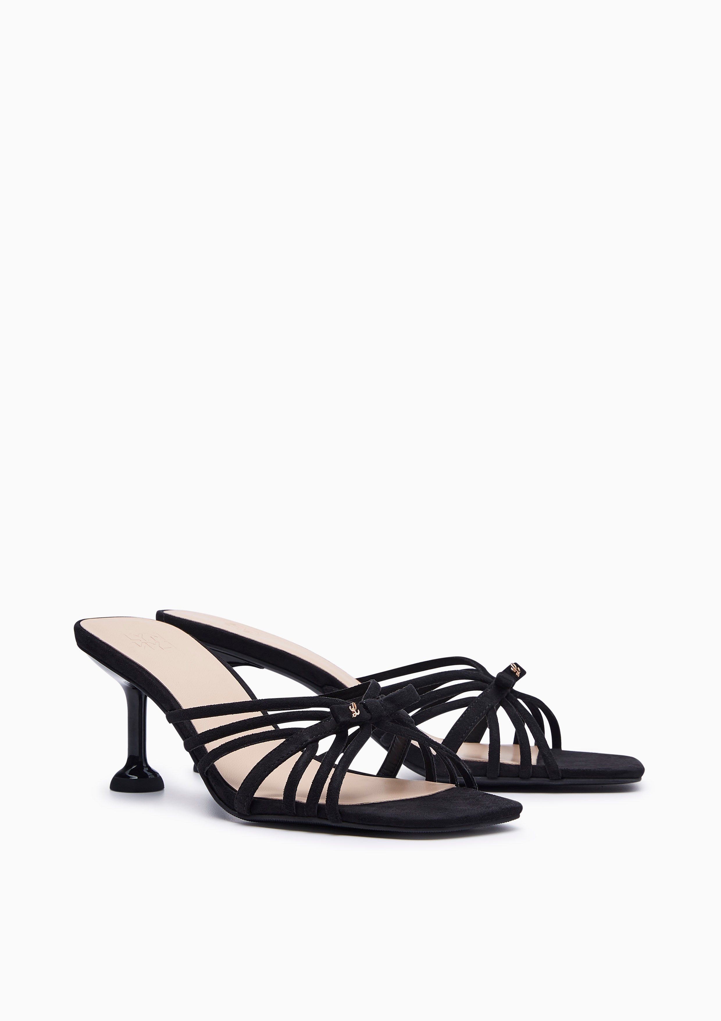Caro Flats And Sandals - Black