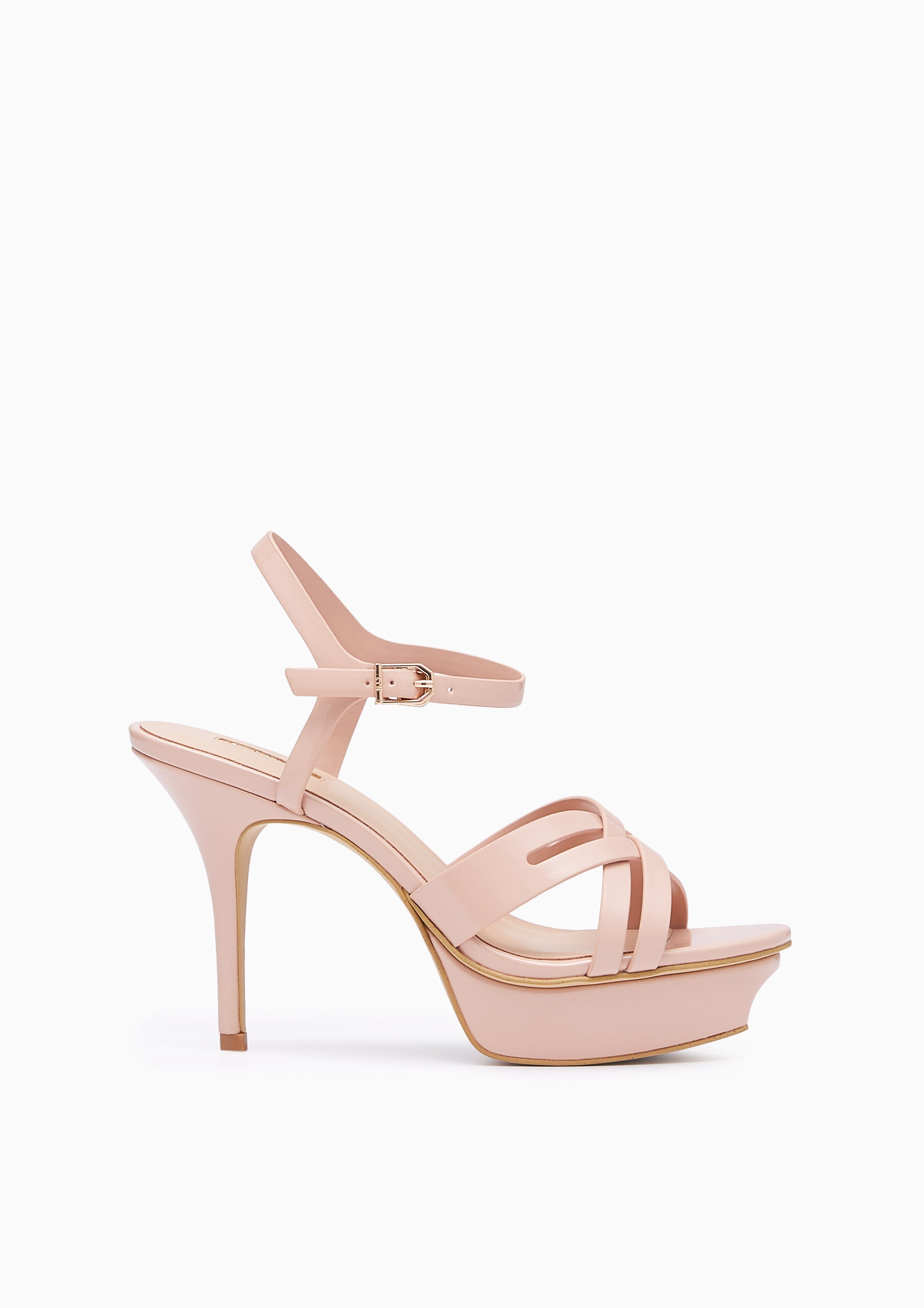 Criss Cross Hi Flats And Sandals - Nude