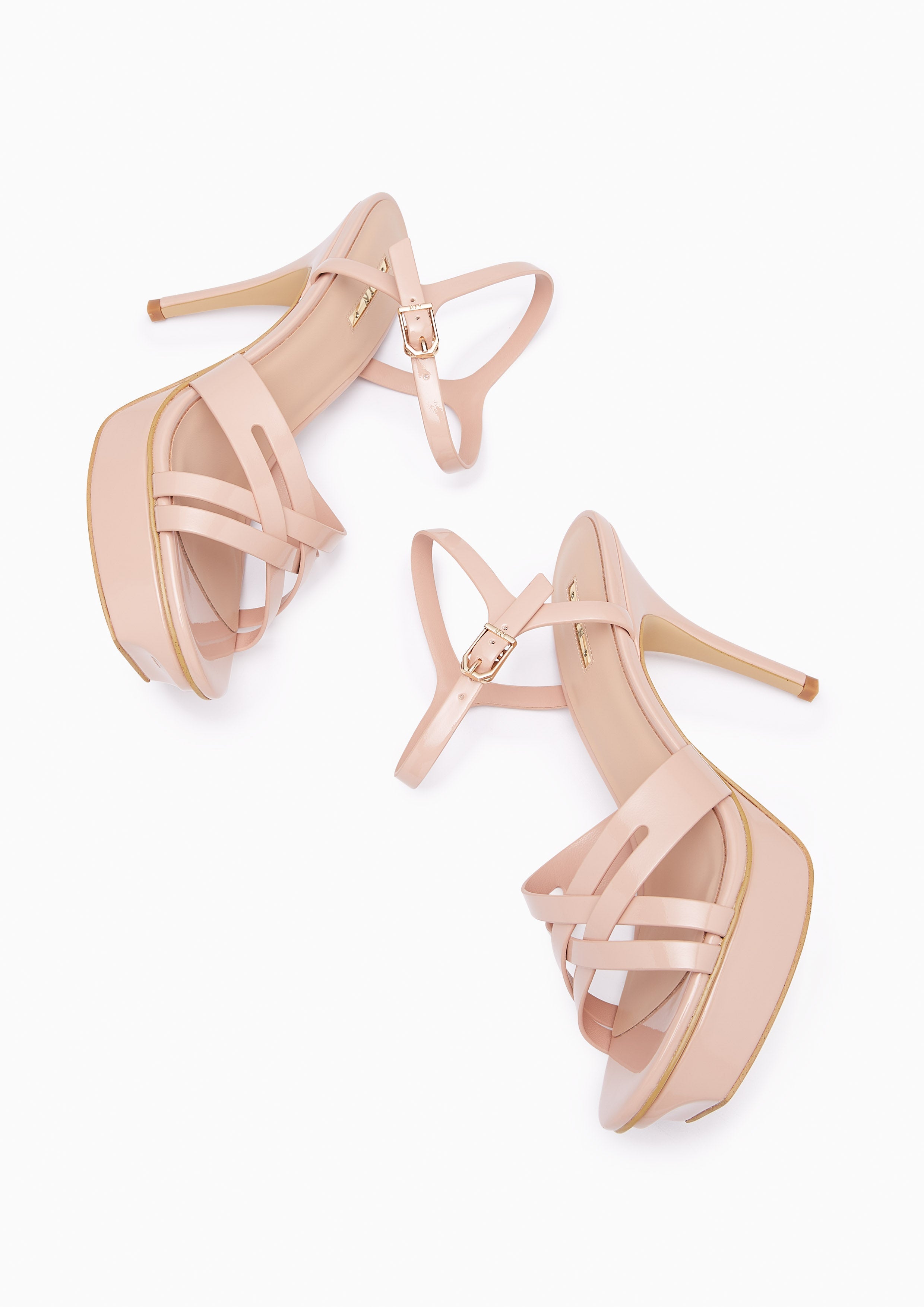 Criss Cross Hi Flats And Sandals - Nude