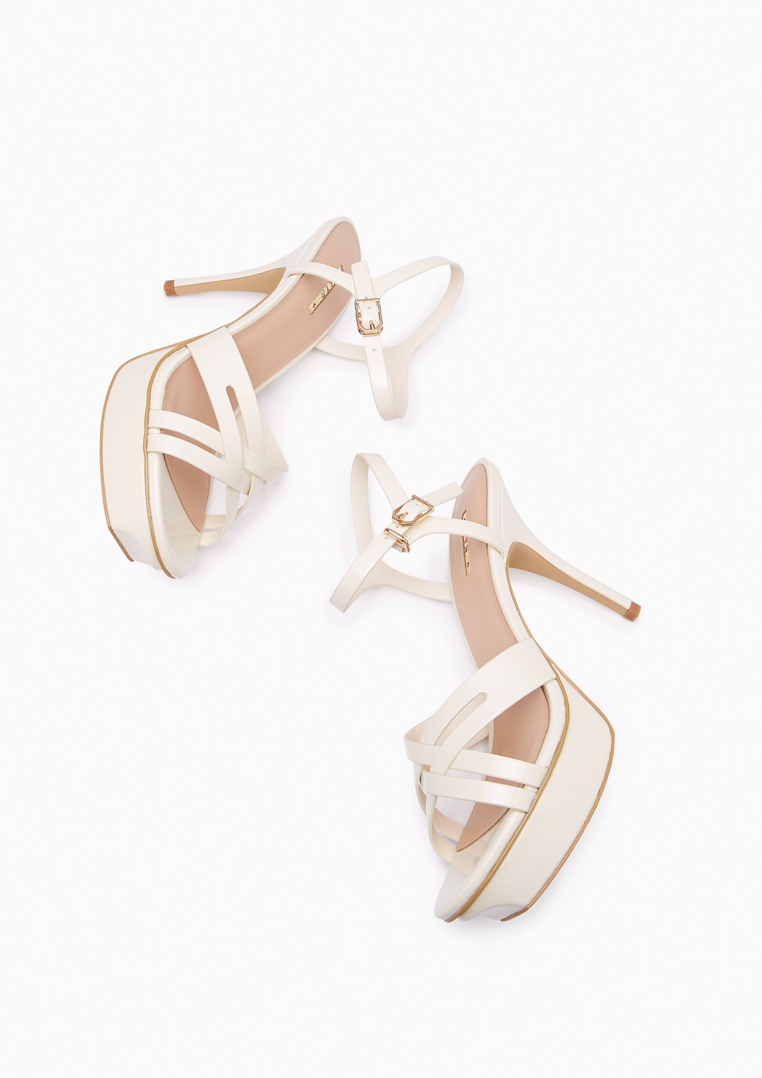 Criss Cross Hi Flats And Sandals - Ivory