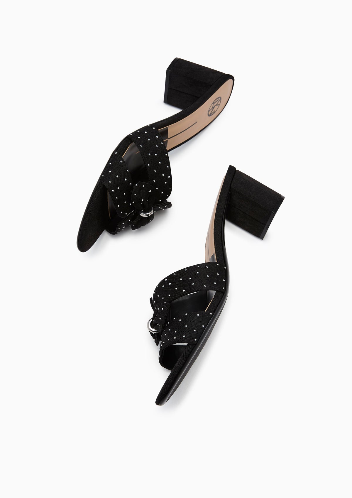 Hey Bow Mid Flats And Sandals - Black Variation 2