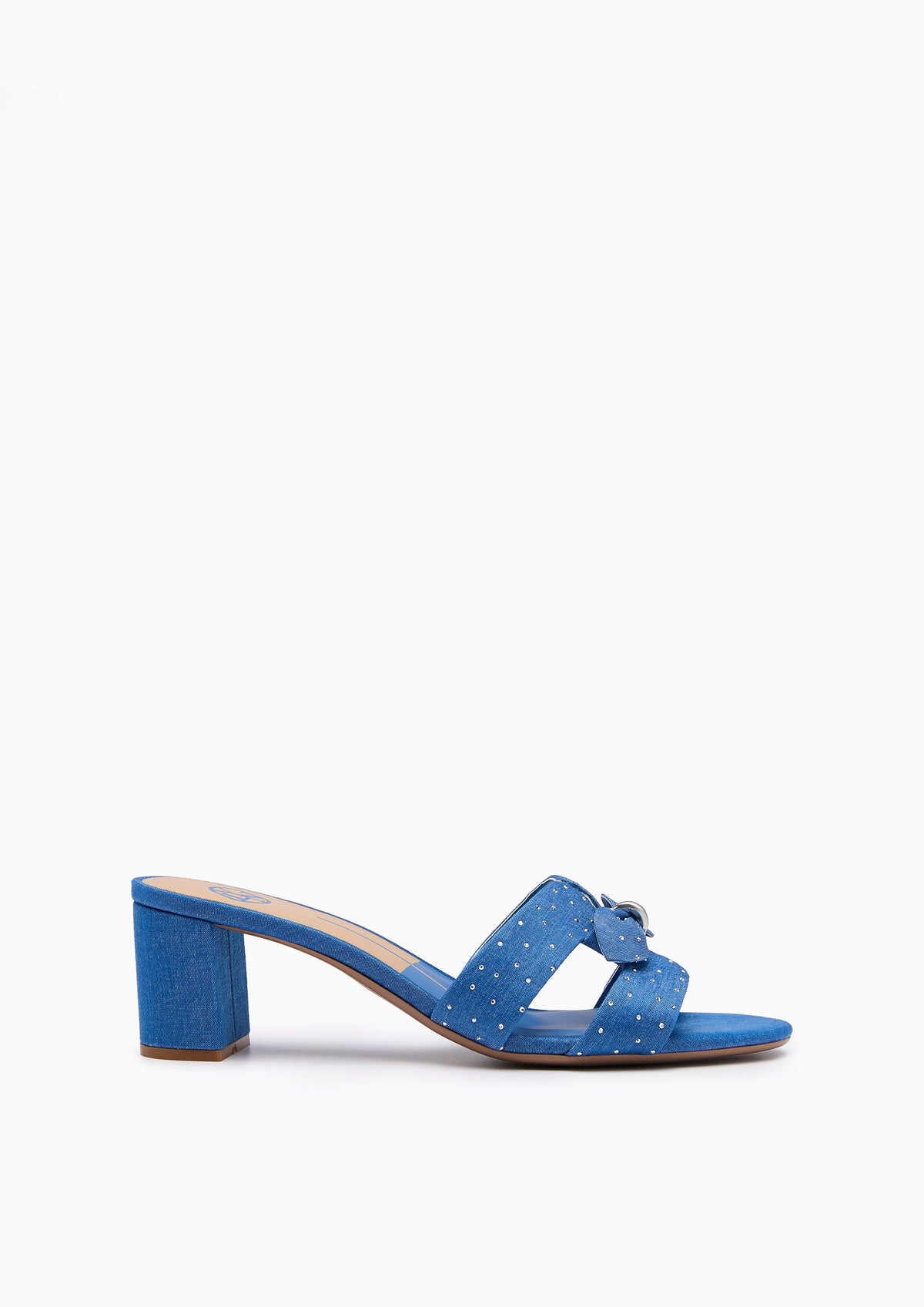 Hey Bow Mid Flats And Sandals - Light Blue