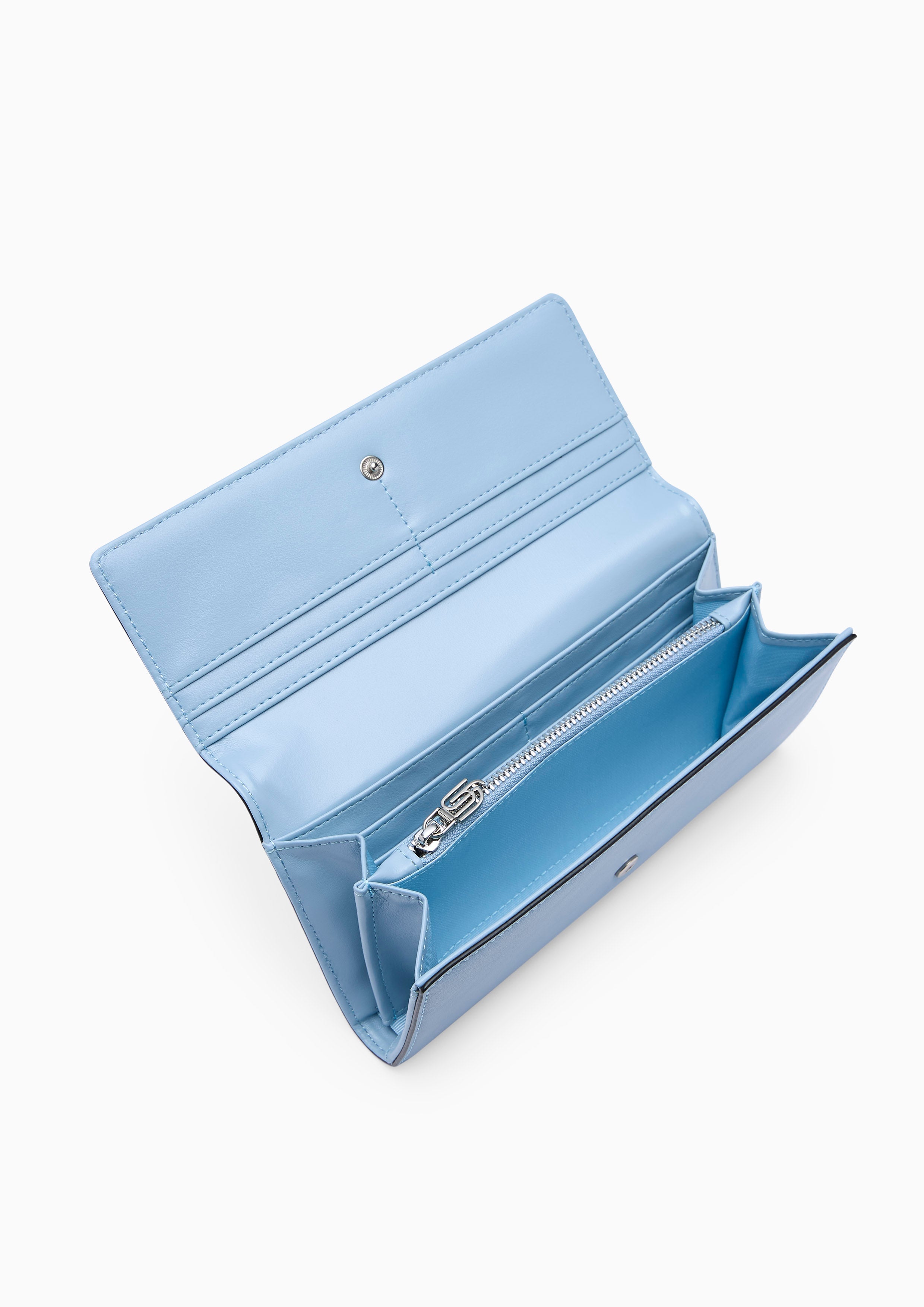 Amitie Infinite Long  Wallet - Printed Blue