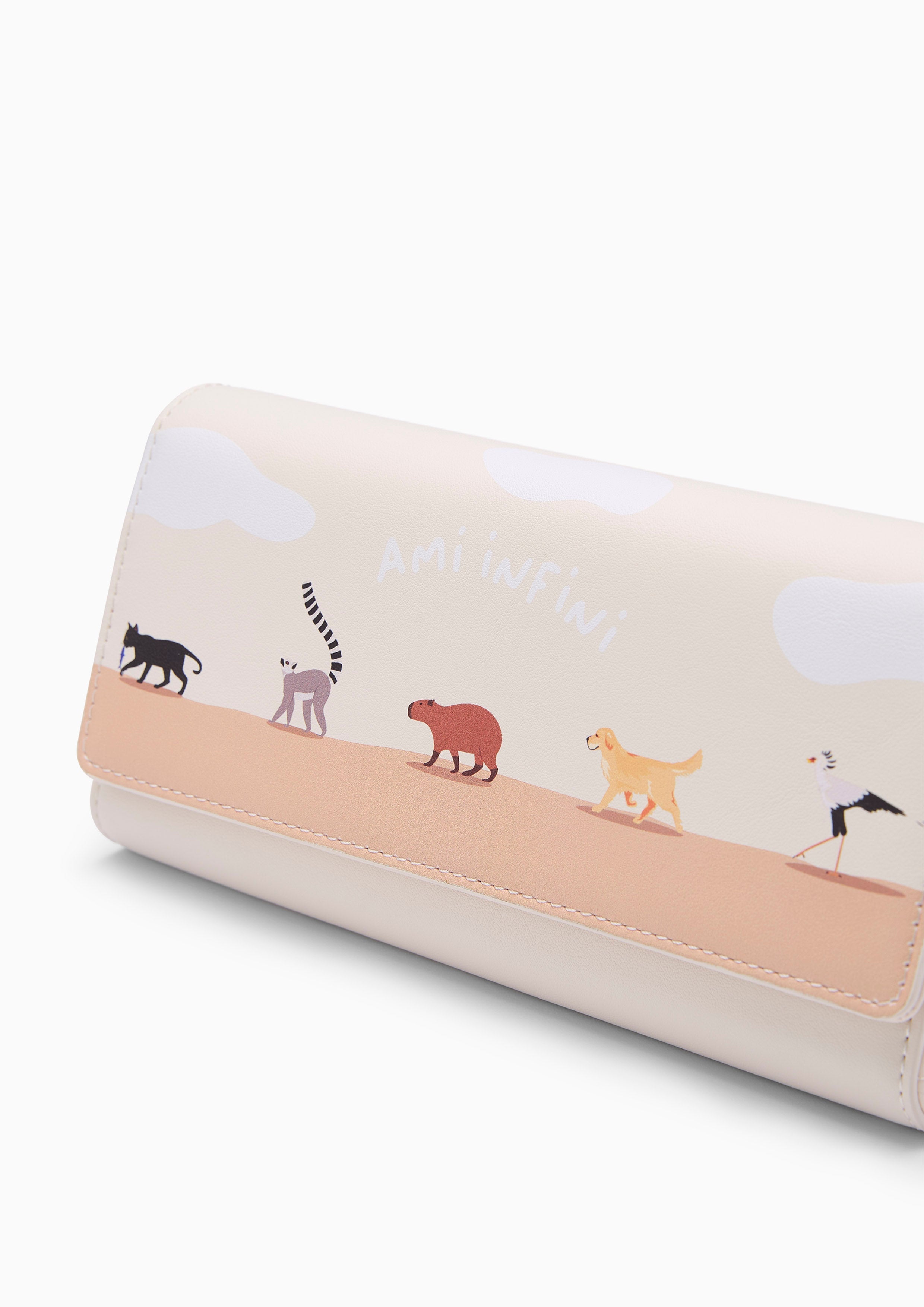 Amitie Infinite Long  Wallet - Printed Ivory