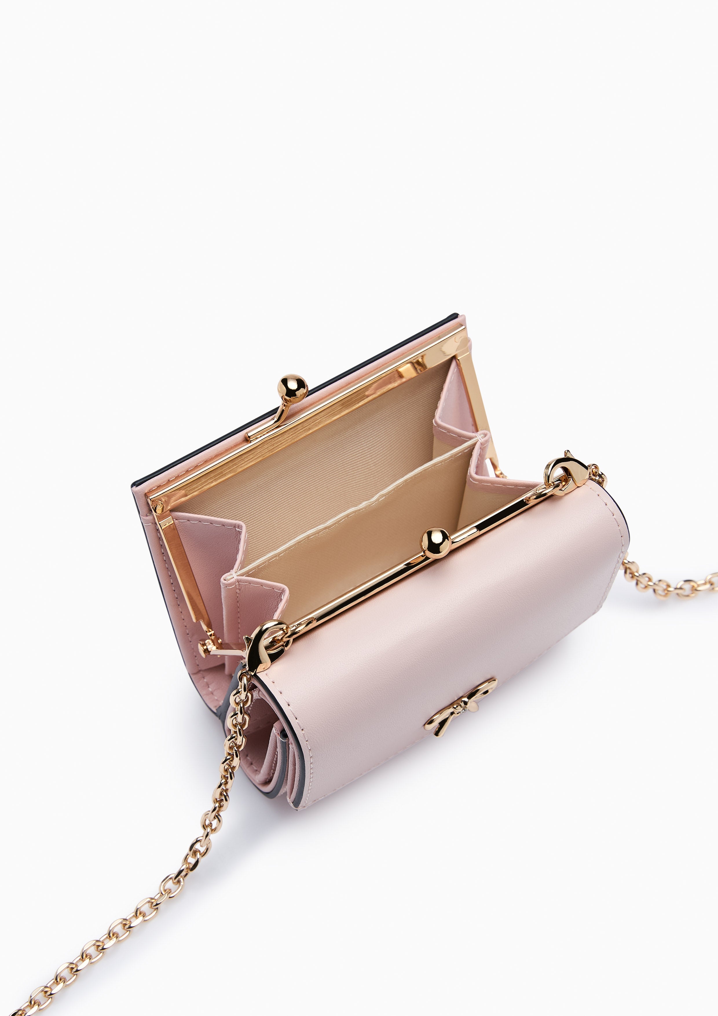 Madelynn Short  Wallet On Chain - Light Pink