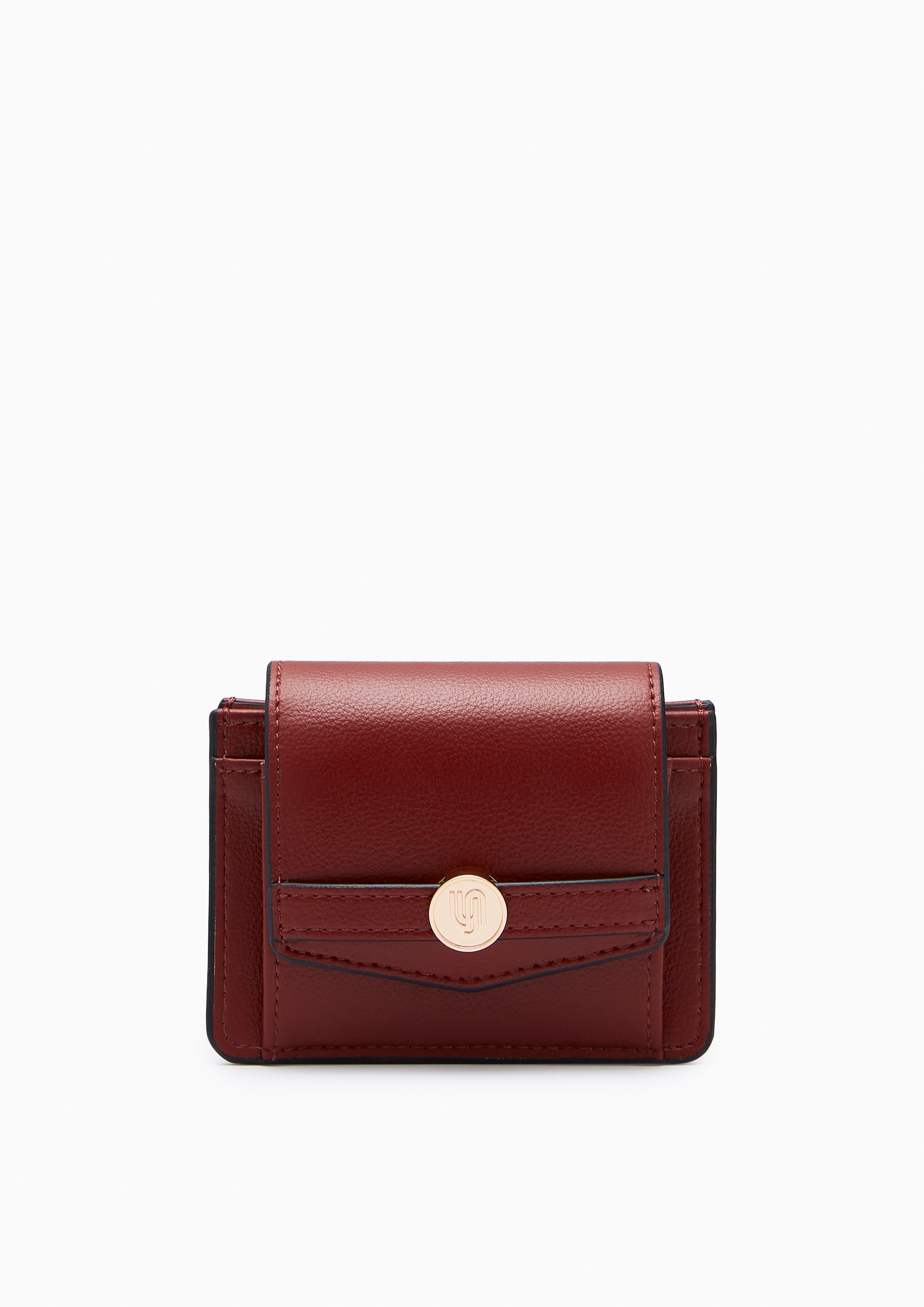 Que Infinite  Short Wallet - Dark Red