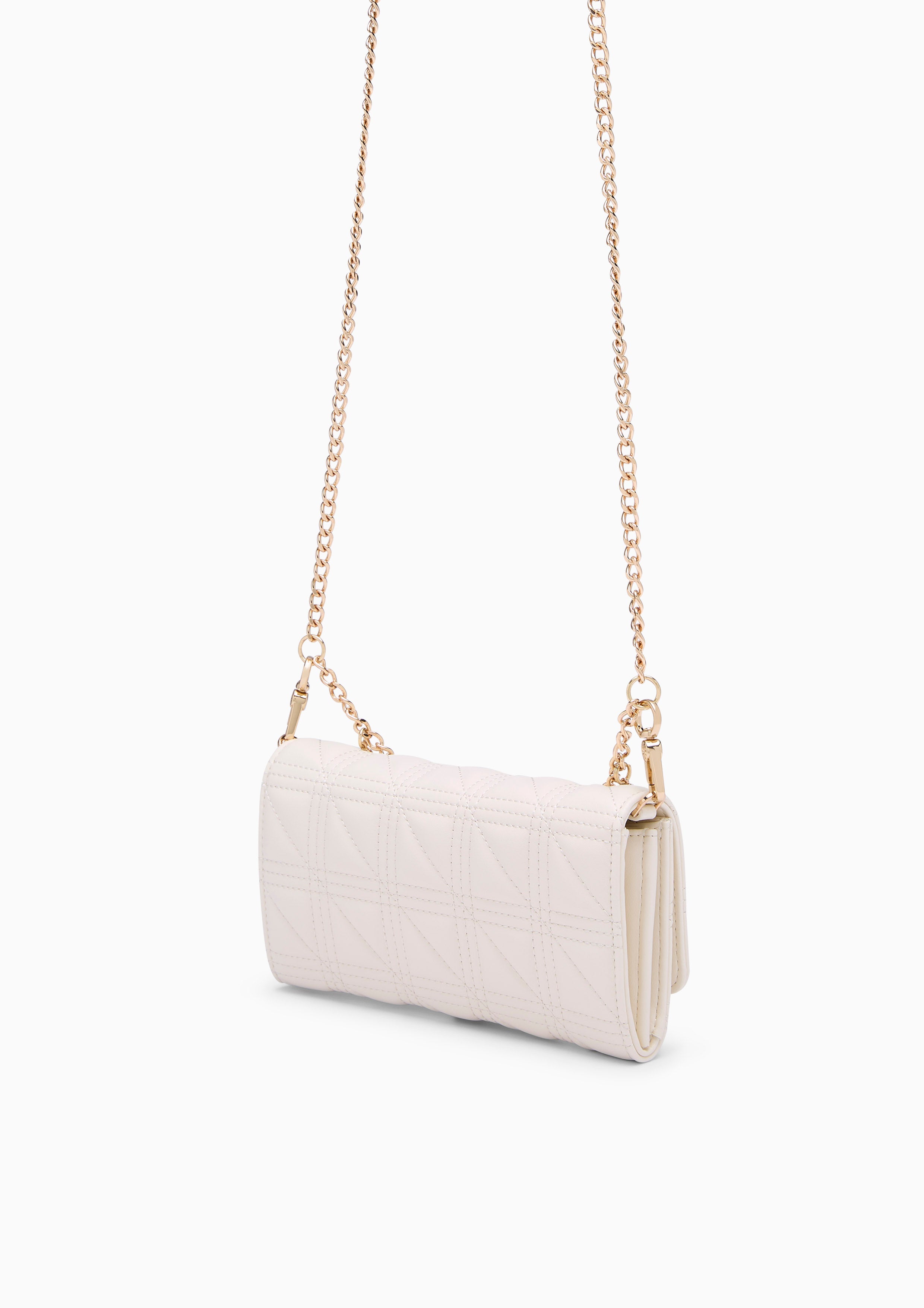 A-Ra Long  Wallet On Chain - Ivory