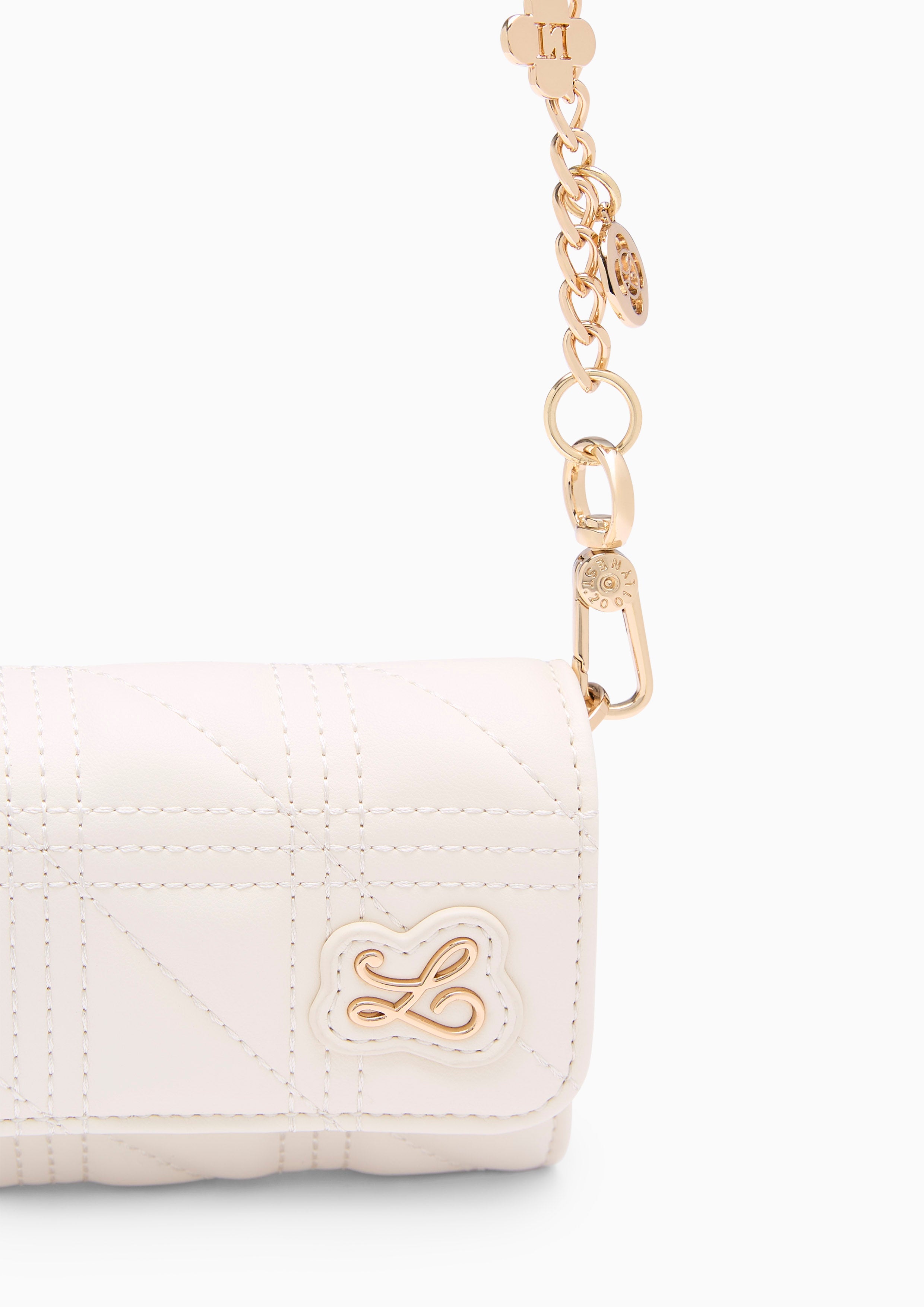 A-Ra Short  Wallet On Chain - Ivory