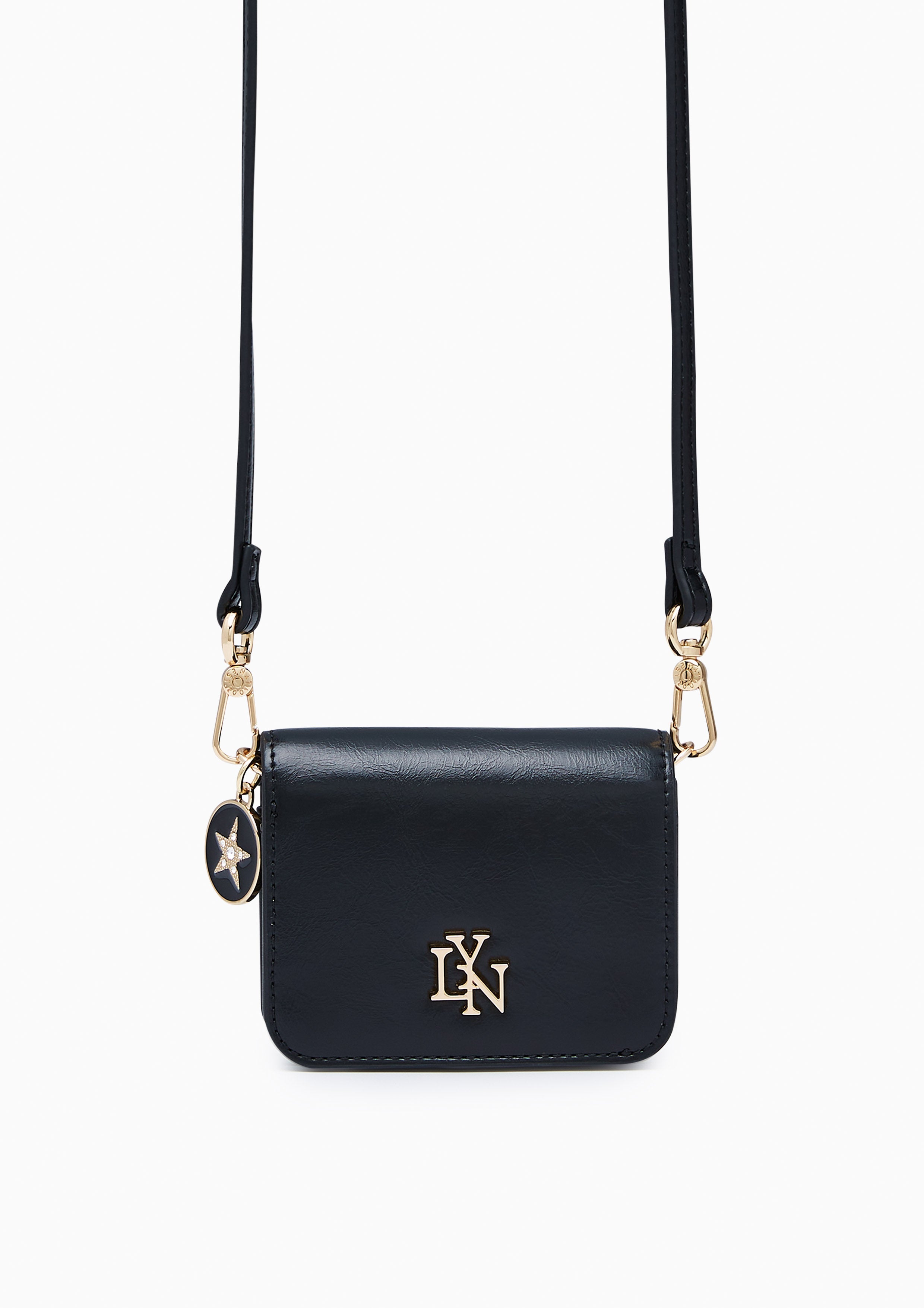 Milly Short  Wallet On Chain - Black