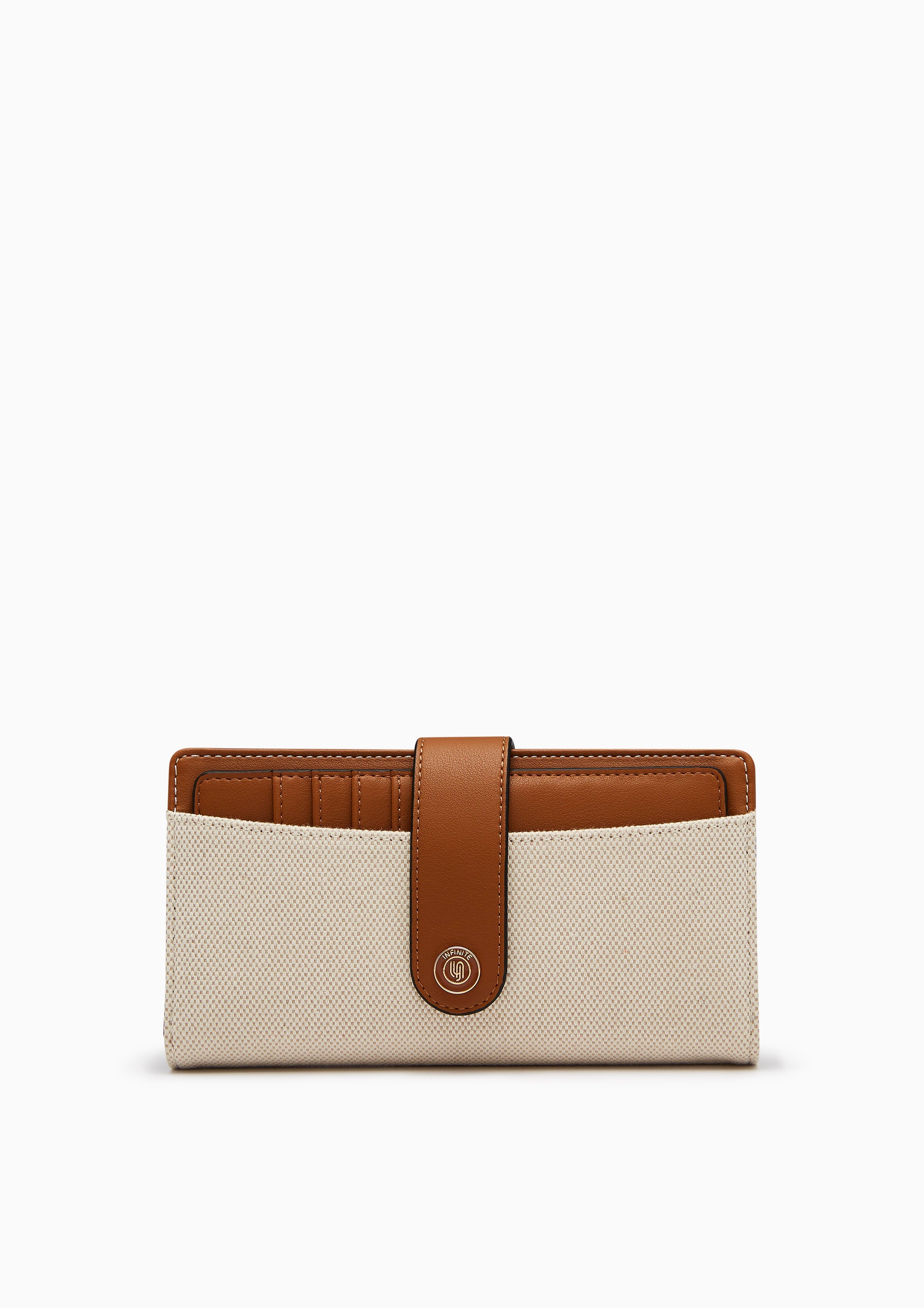 Zuri Infinite Long  Wallet - Light Beige