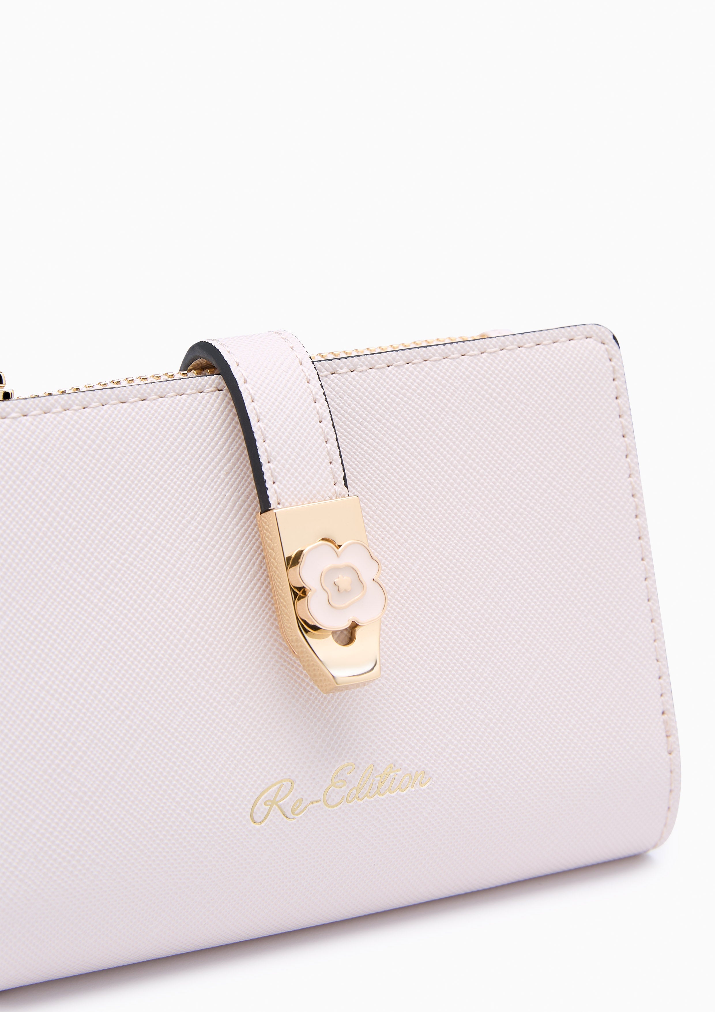 Poppy Card  Short Wallets - Ivory