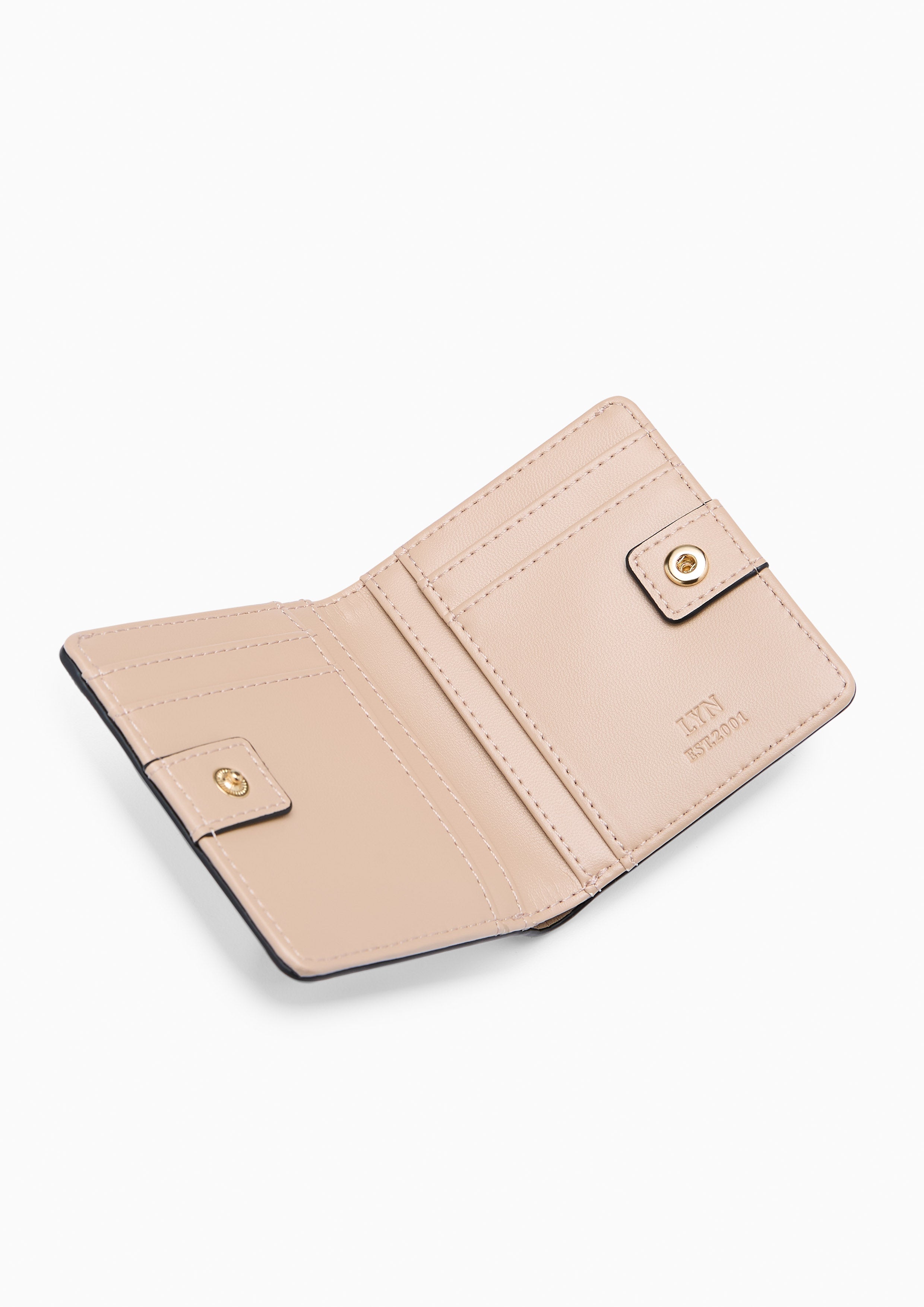 Poppy Compact  Wallets - Beige