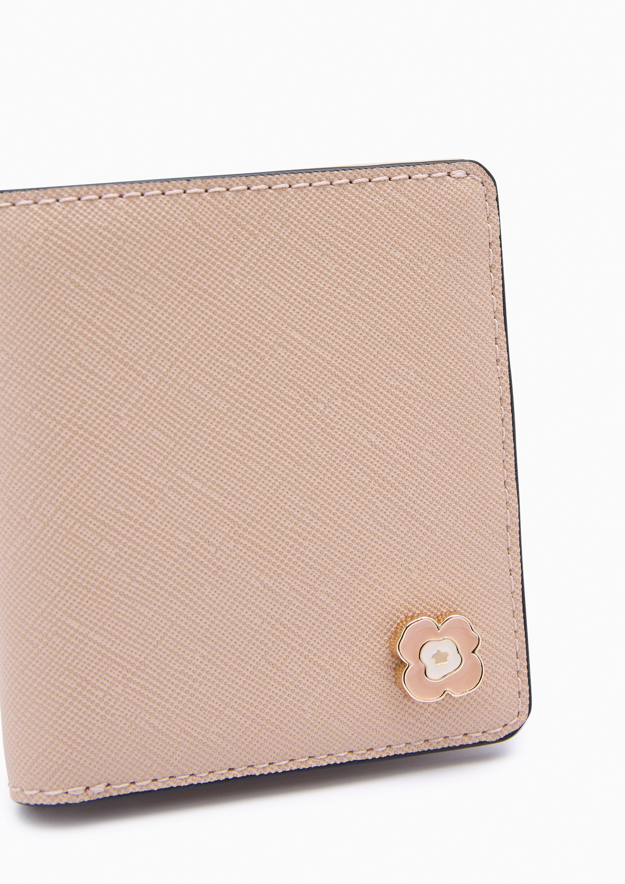 Poppy Compact  Wallets - Beige