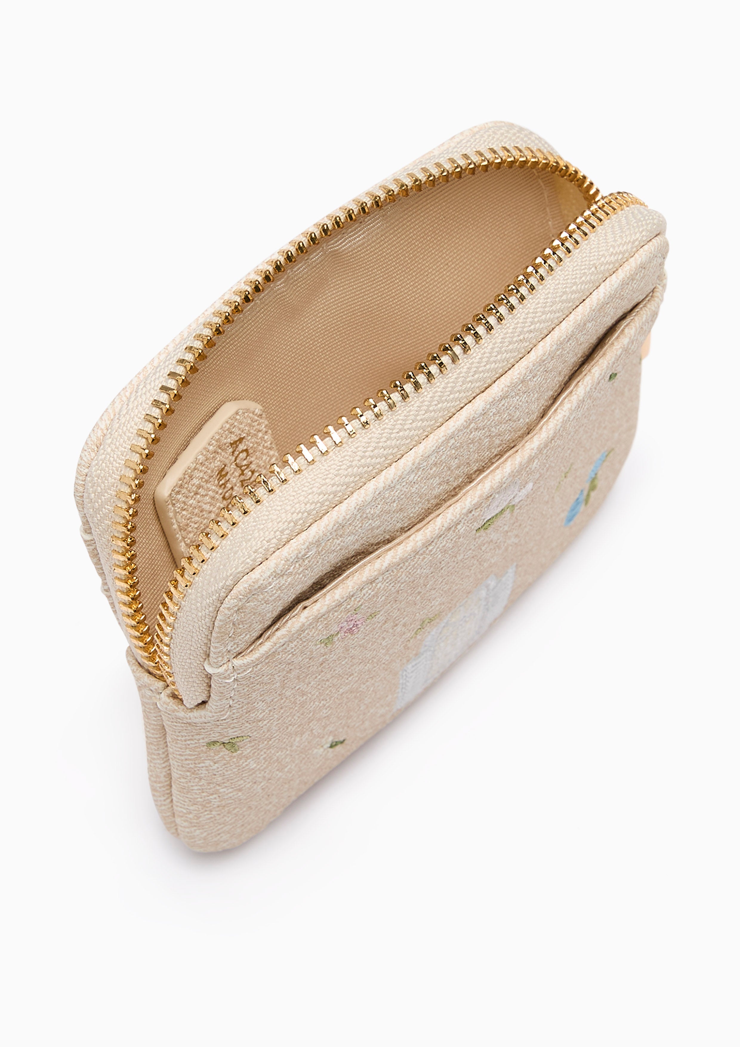 Eloise Zip Wallet Short Wallet - Light Beige