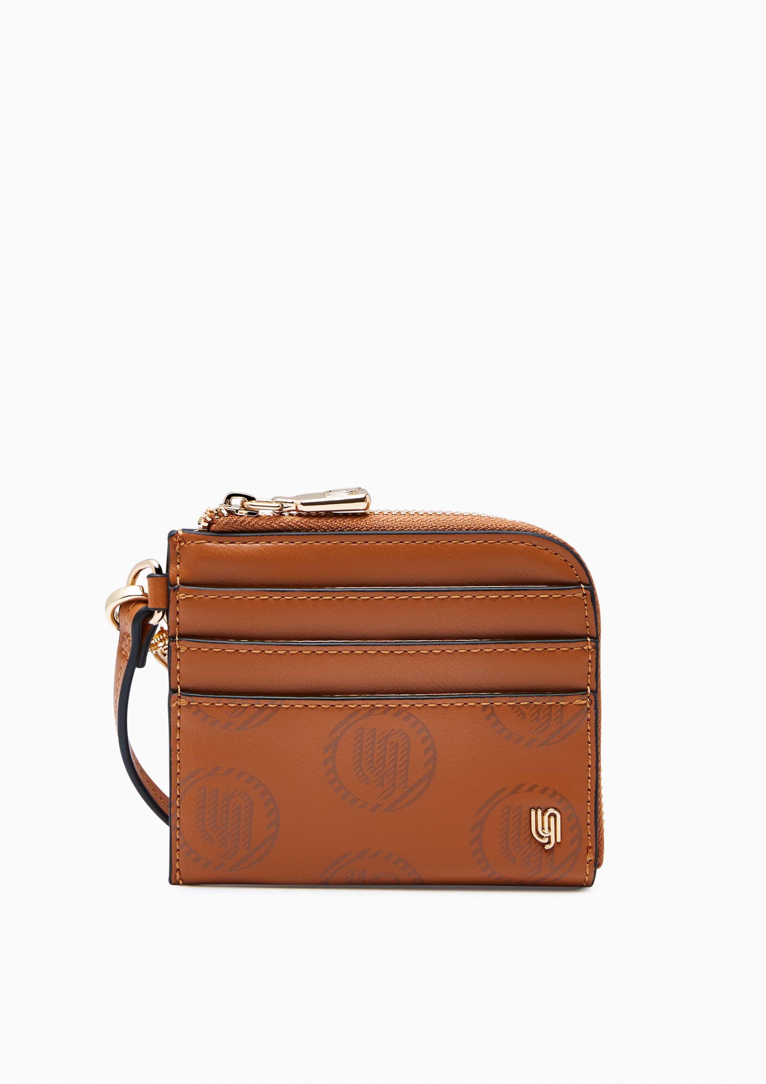 Malala Card Holder Wallet - Printed Tan