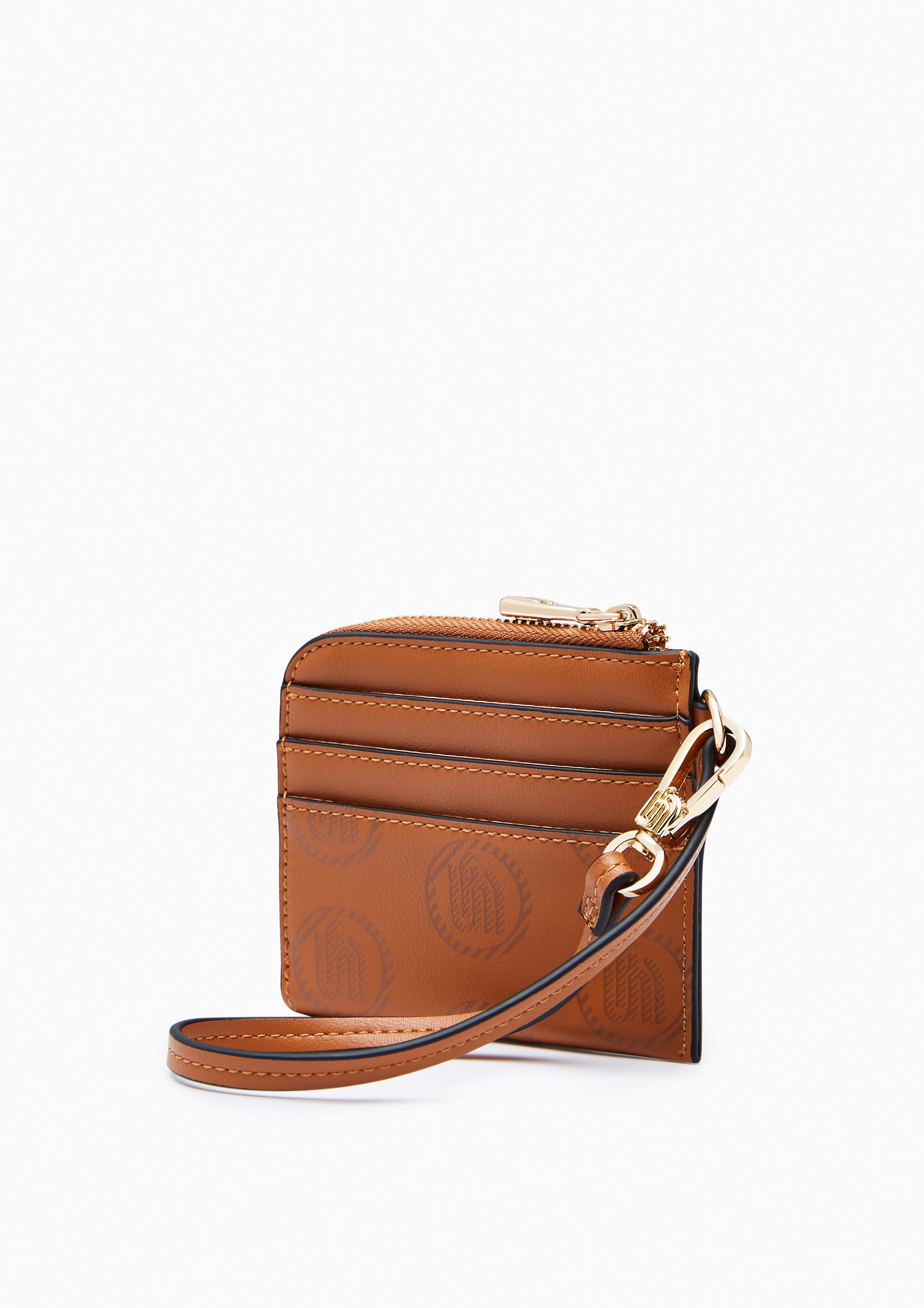 Malala Card Holder Wallet - Printed Tan