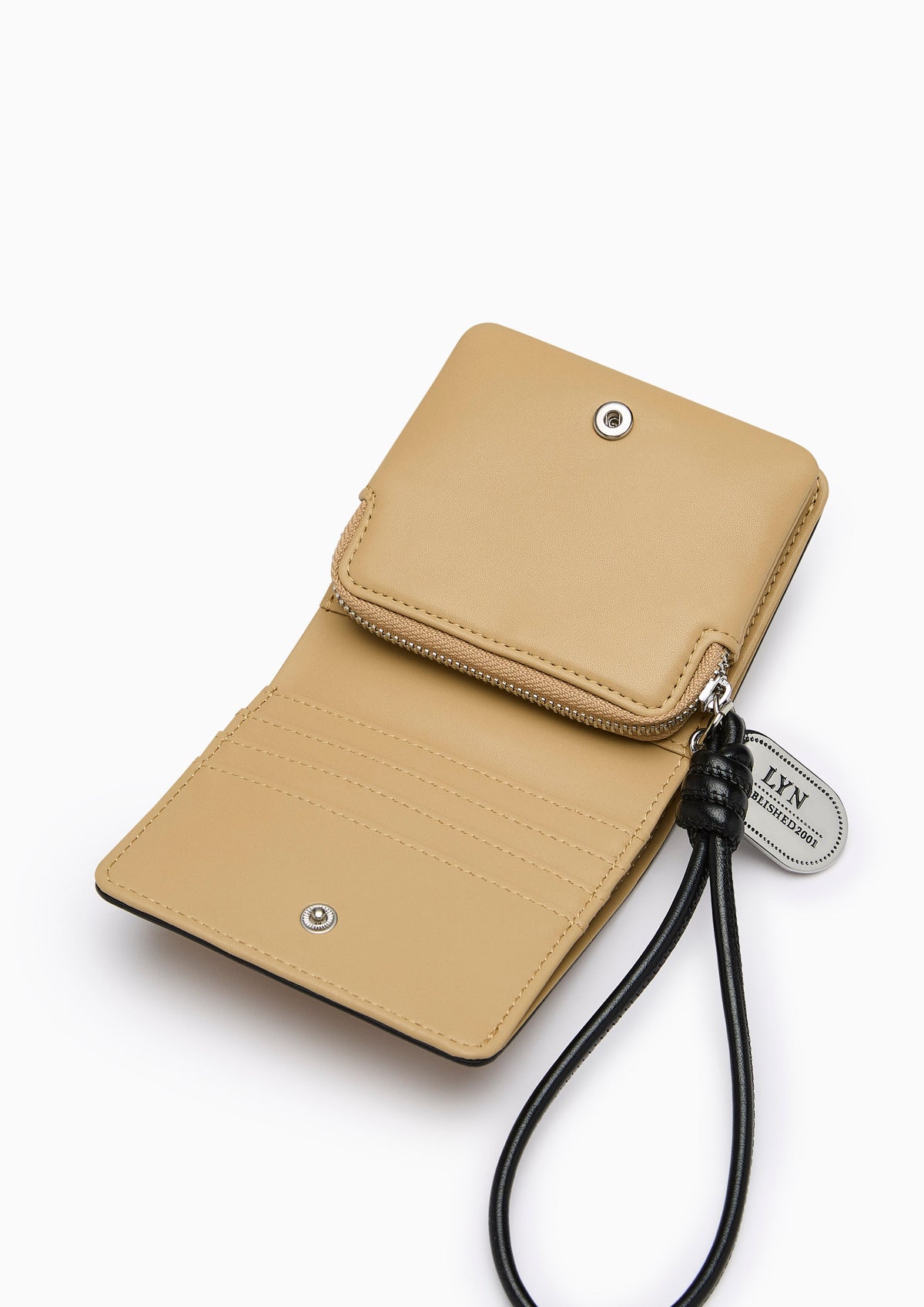 Re-Edit Manifest Q Semi Long Long Wallet- Beige