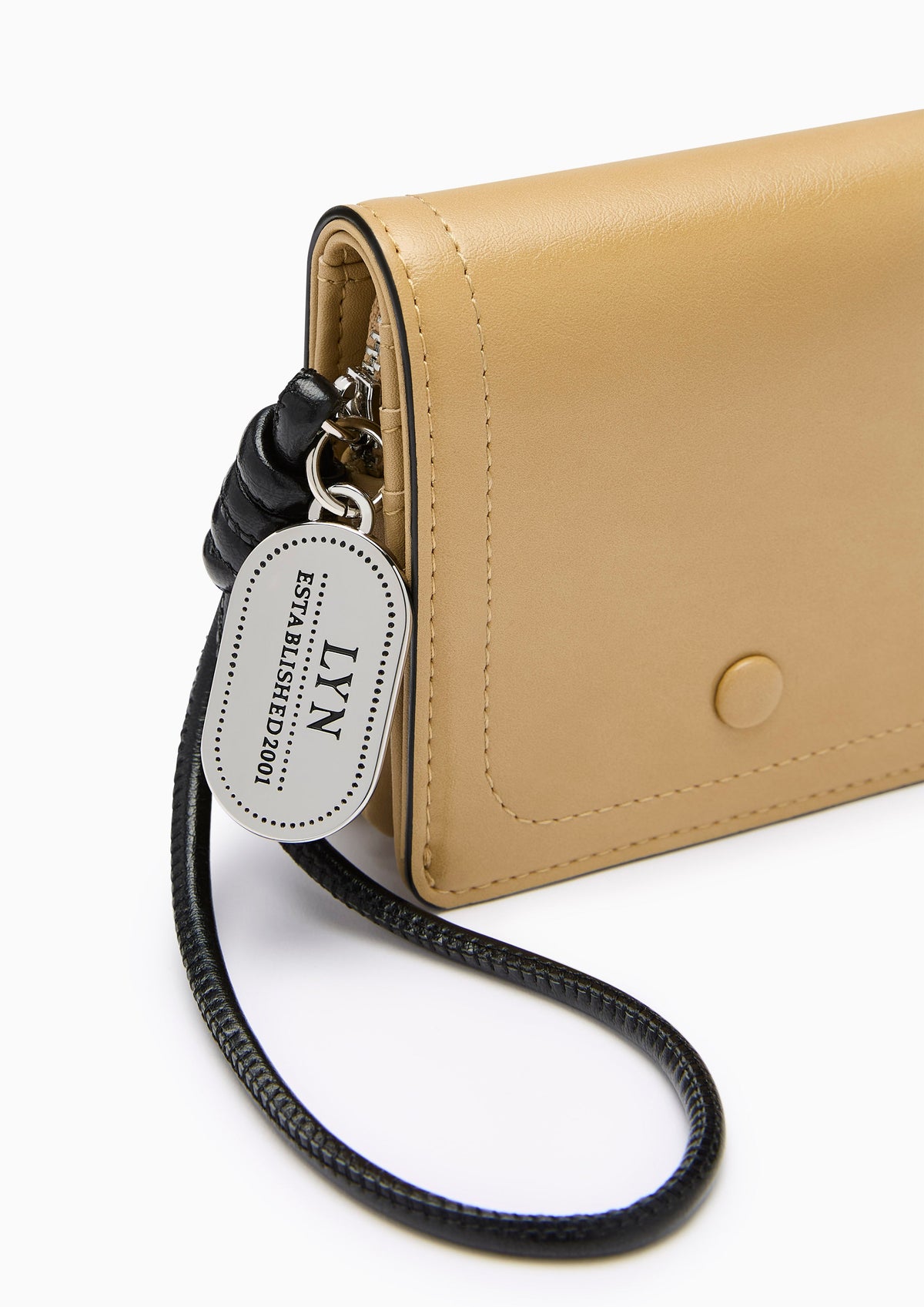 Re-Edit Manifest Q Semi Long Long Wallet- Beige