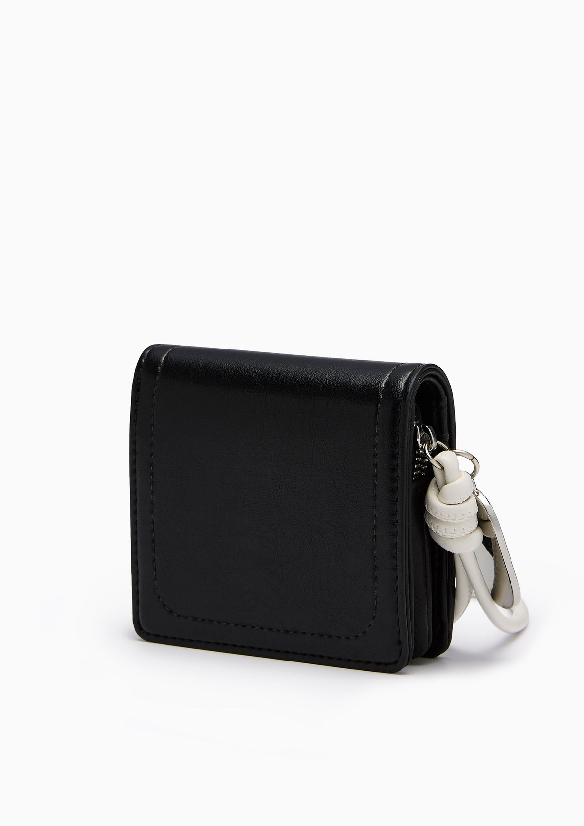 Re-Edit Manifest Q Semi Long Long Wallet- Black