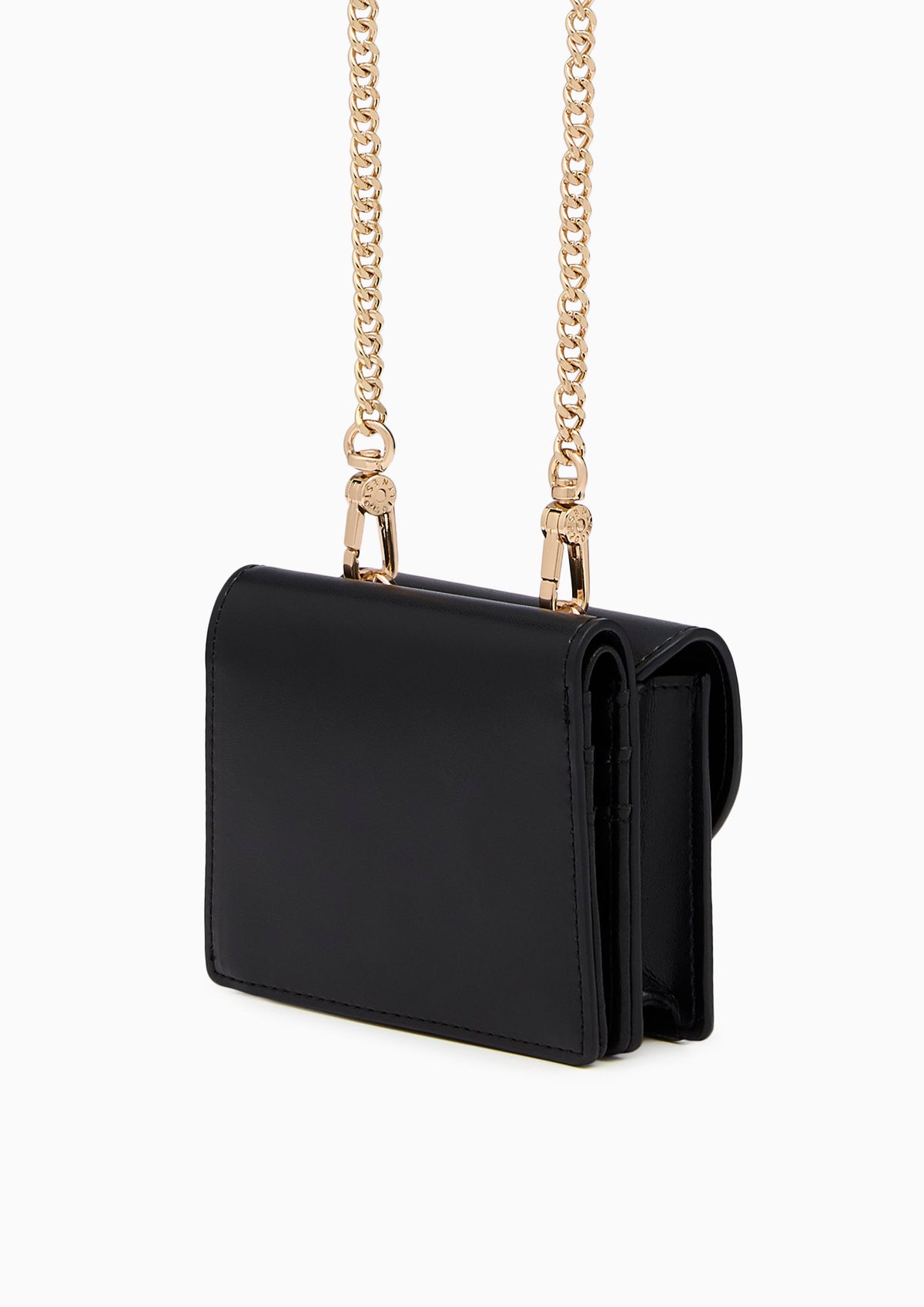 Brina Short  Wallet On Chain - Black