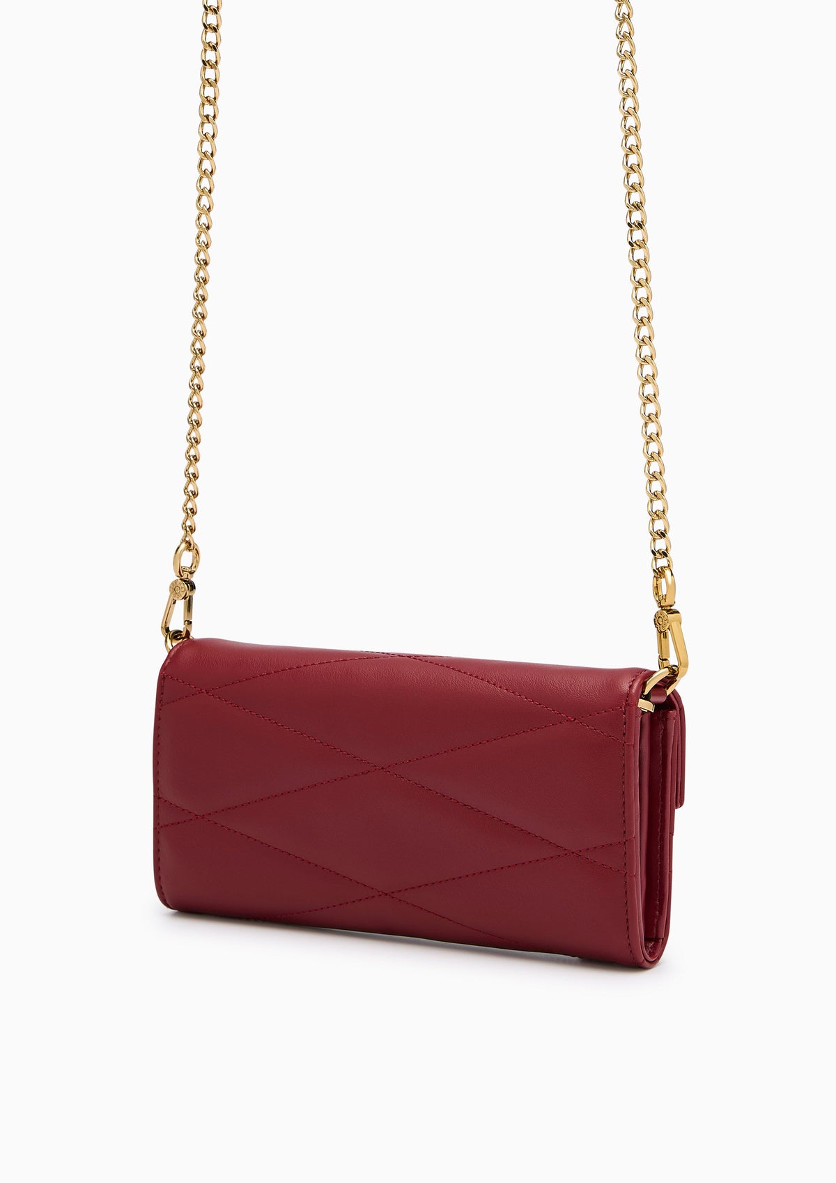 Arana  Long  Wallet On Chain - Dark Red