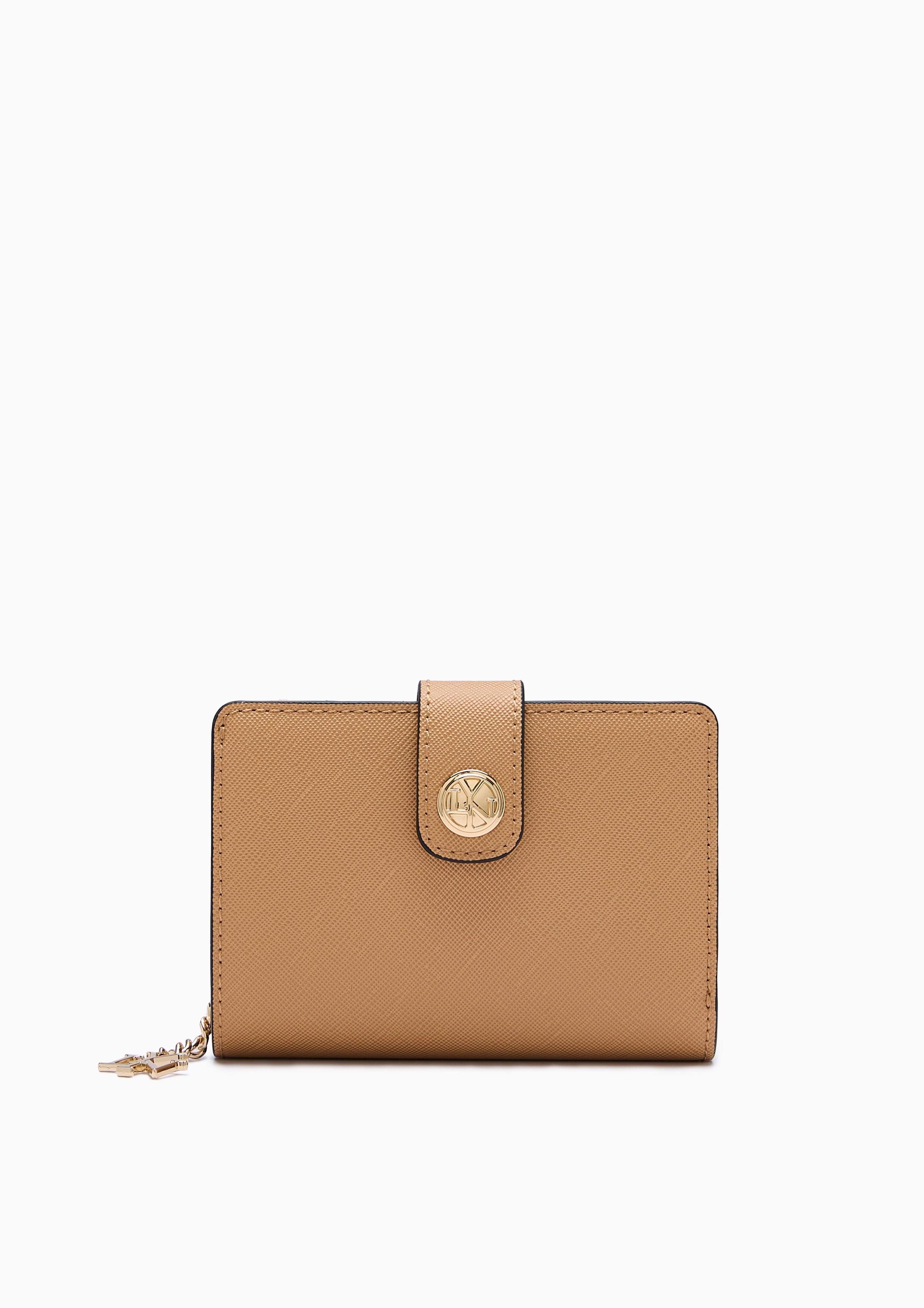 Lylana Snap Wallet - Dark Beige