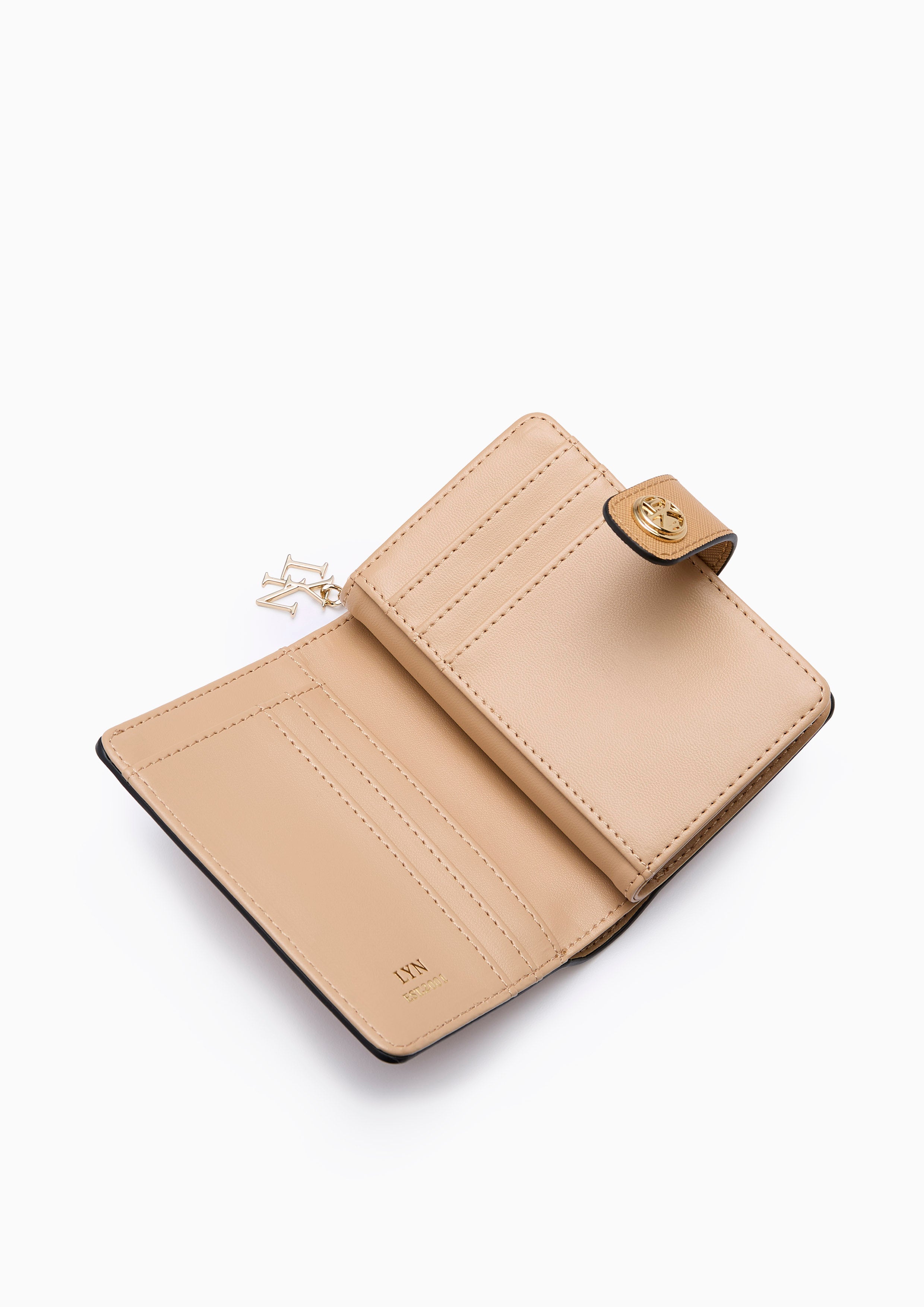 Lylana Snap Wallet - Dark Beige