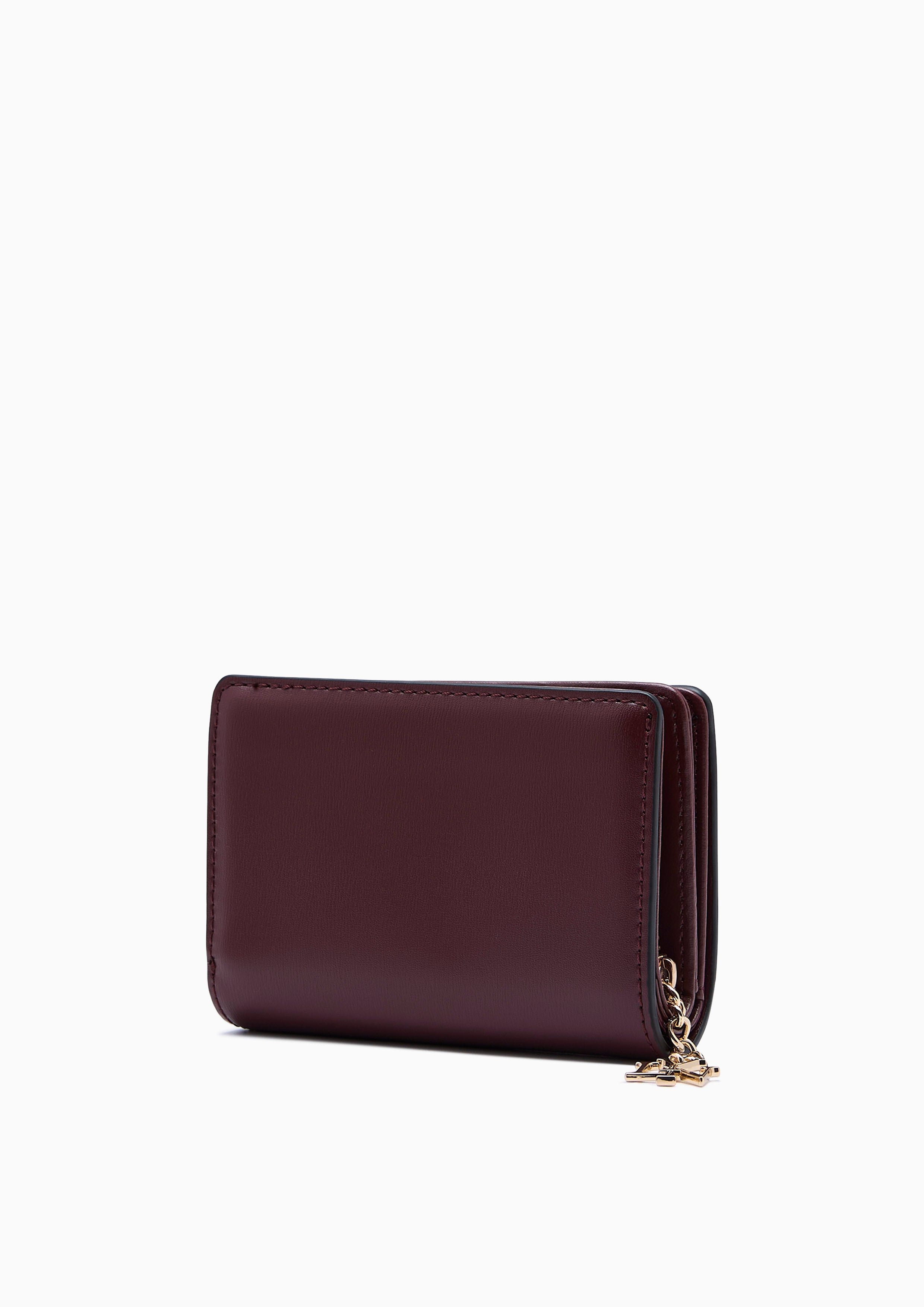 Lylana Zip  Short Wallet - Dark Red