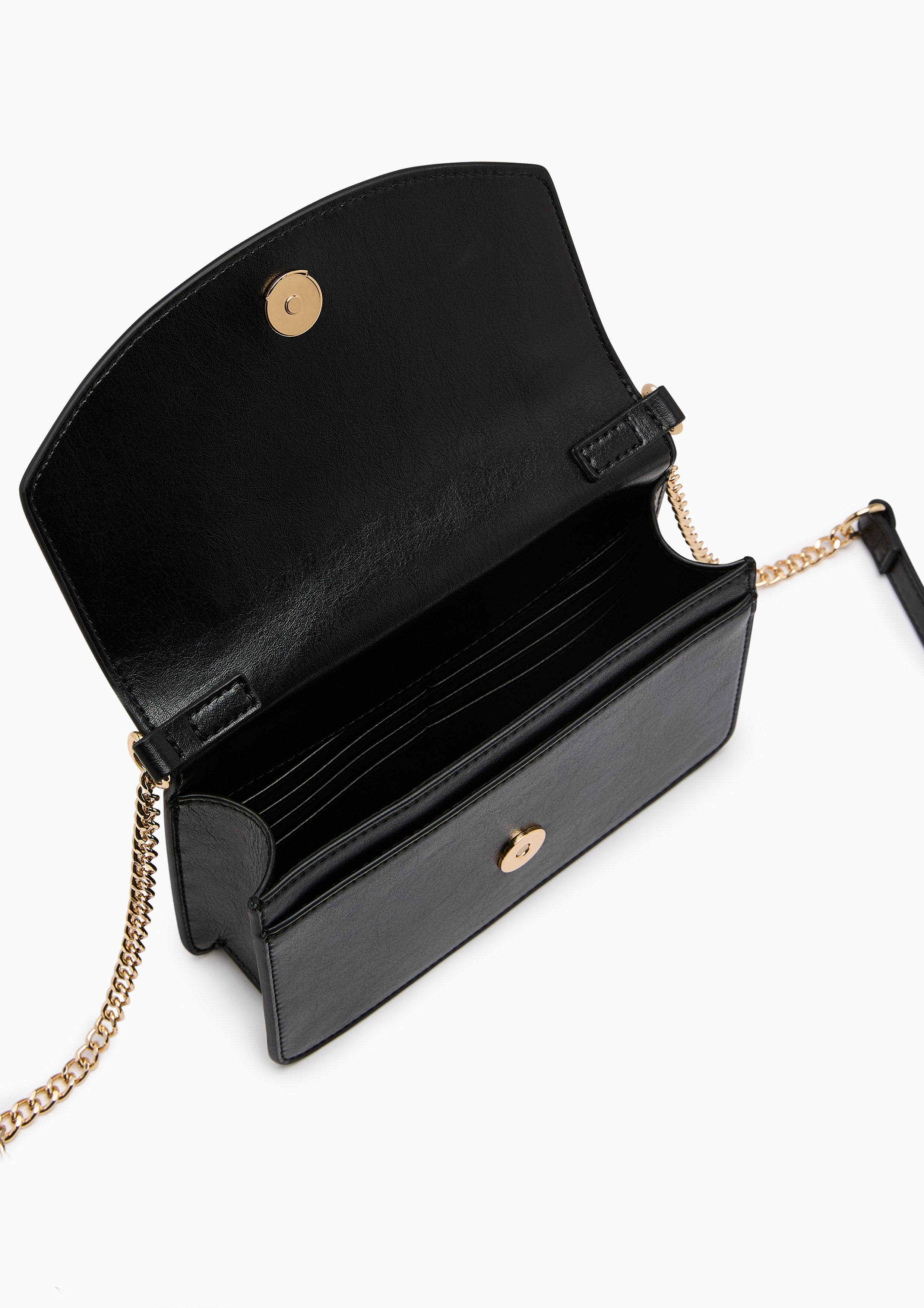 Cetus Stud Long  Wallet On Chain - Black