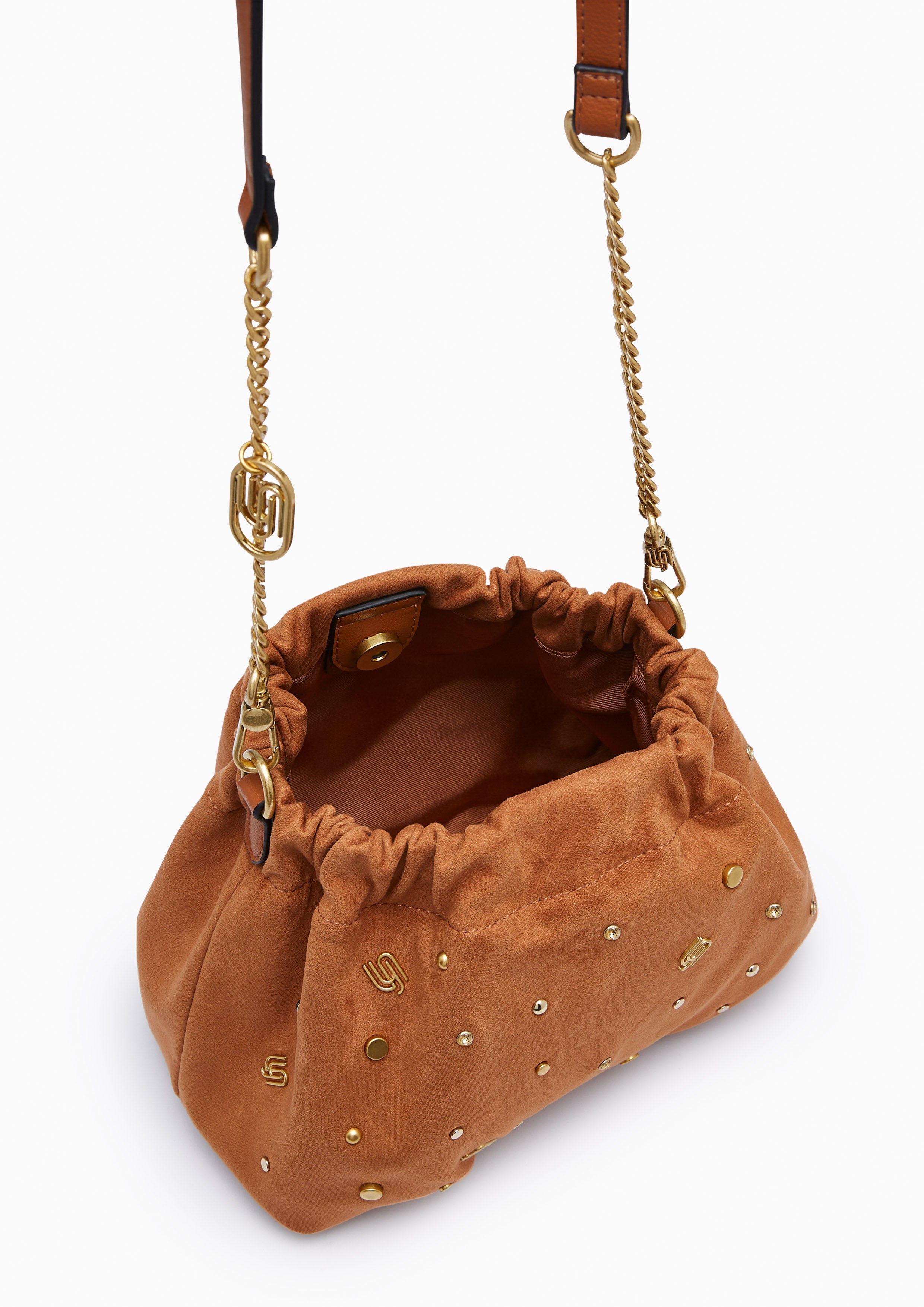 Mocha Infinite  Bucket Bag - Light Beige