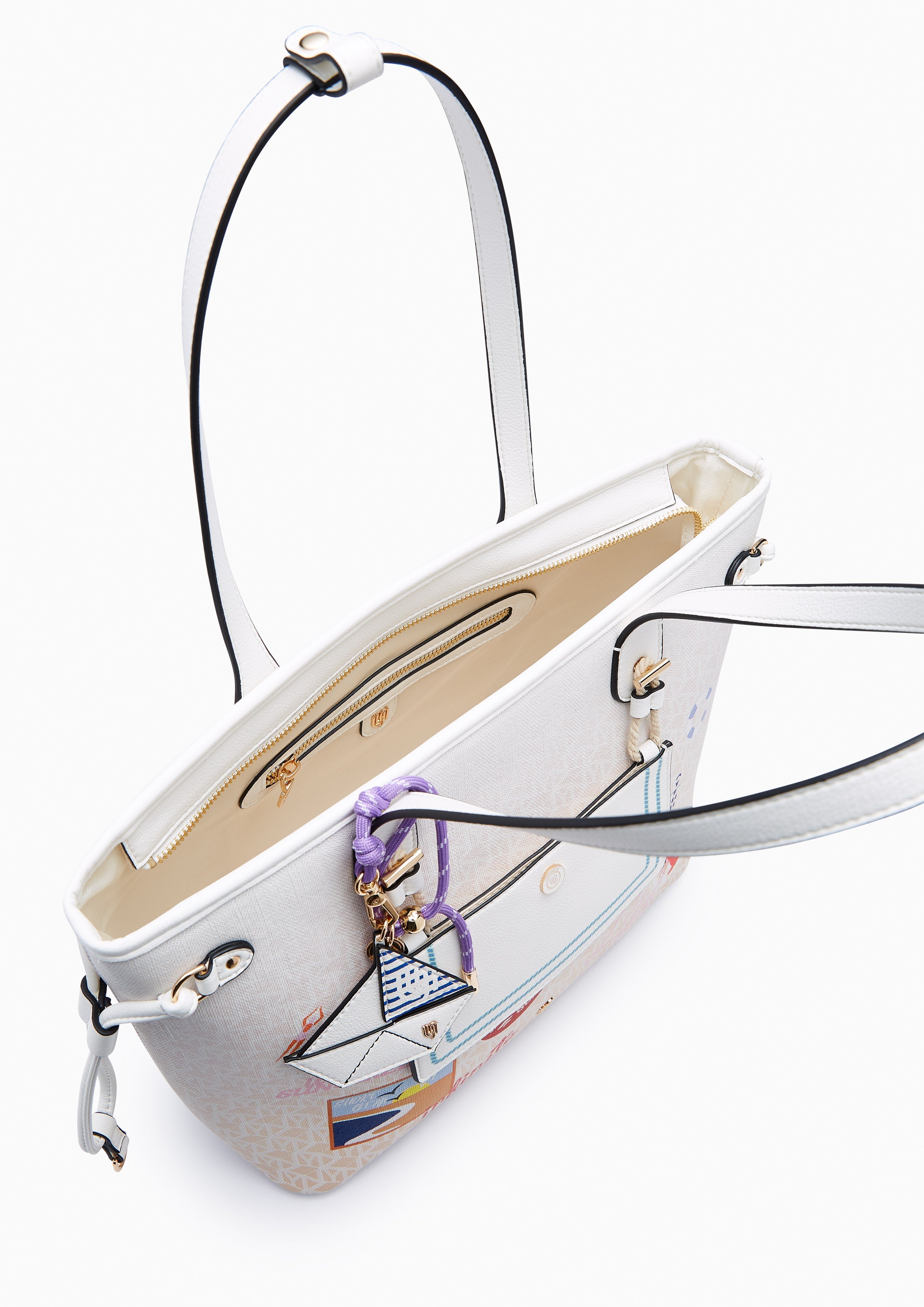 Perona Infinite M Tote Bag - Printed White