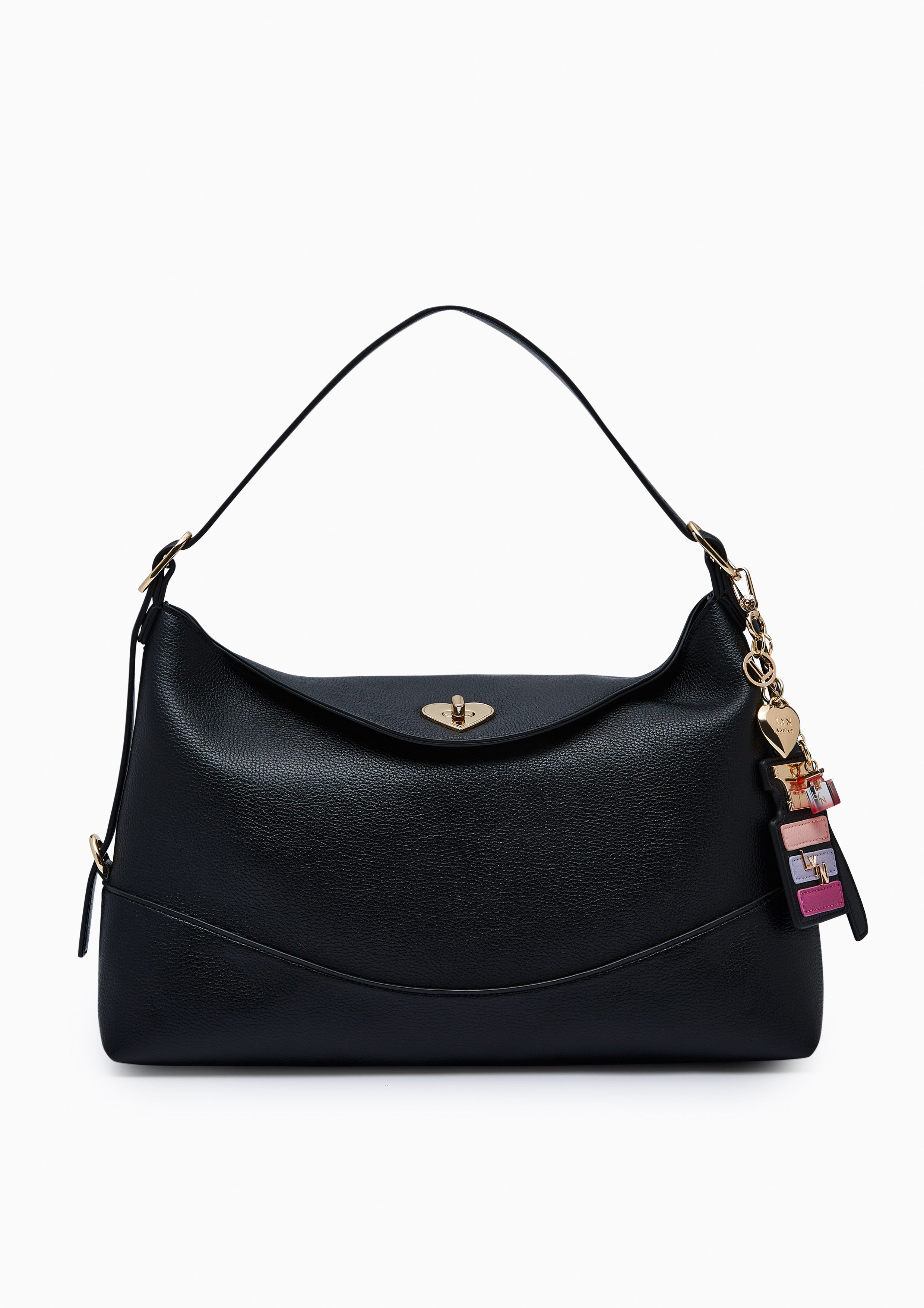 Harty Medium Shoulder Bag - Black