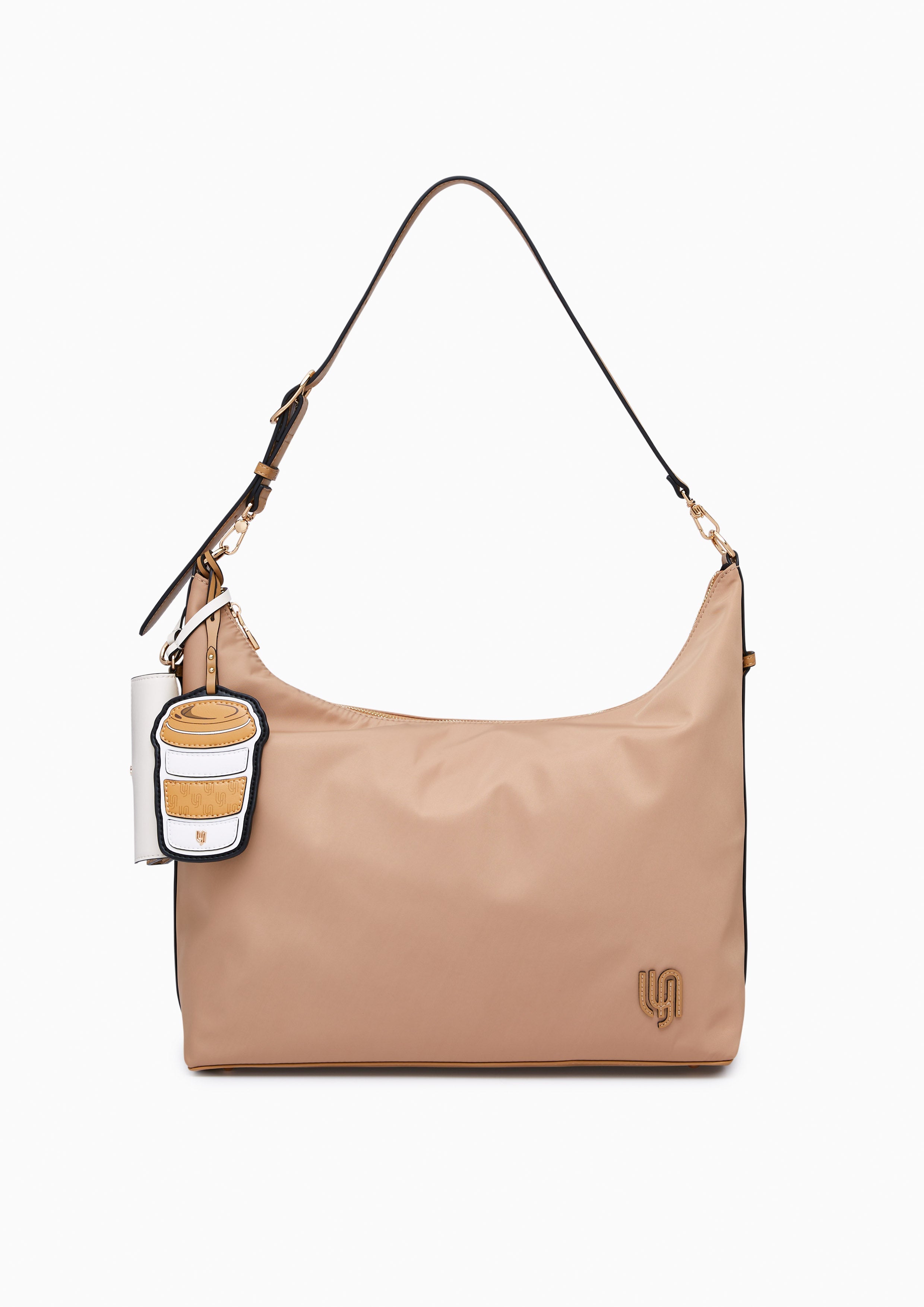 Bistro Infinite Hobo Shoulder Bag - Dark Beige