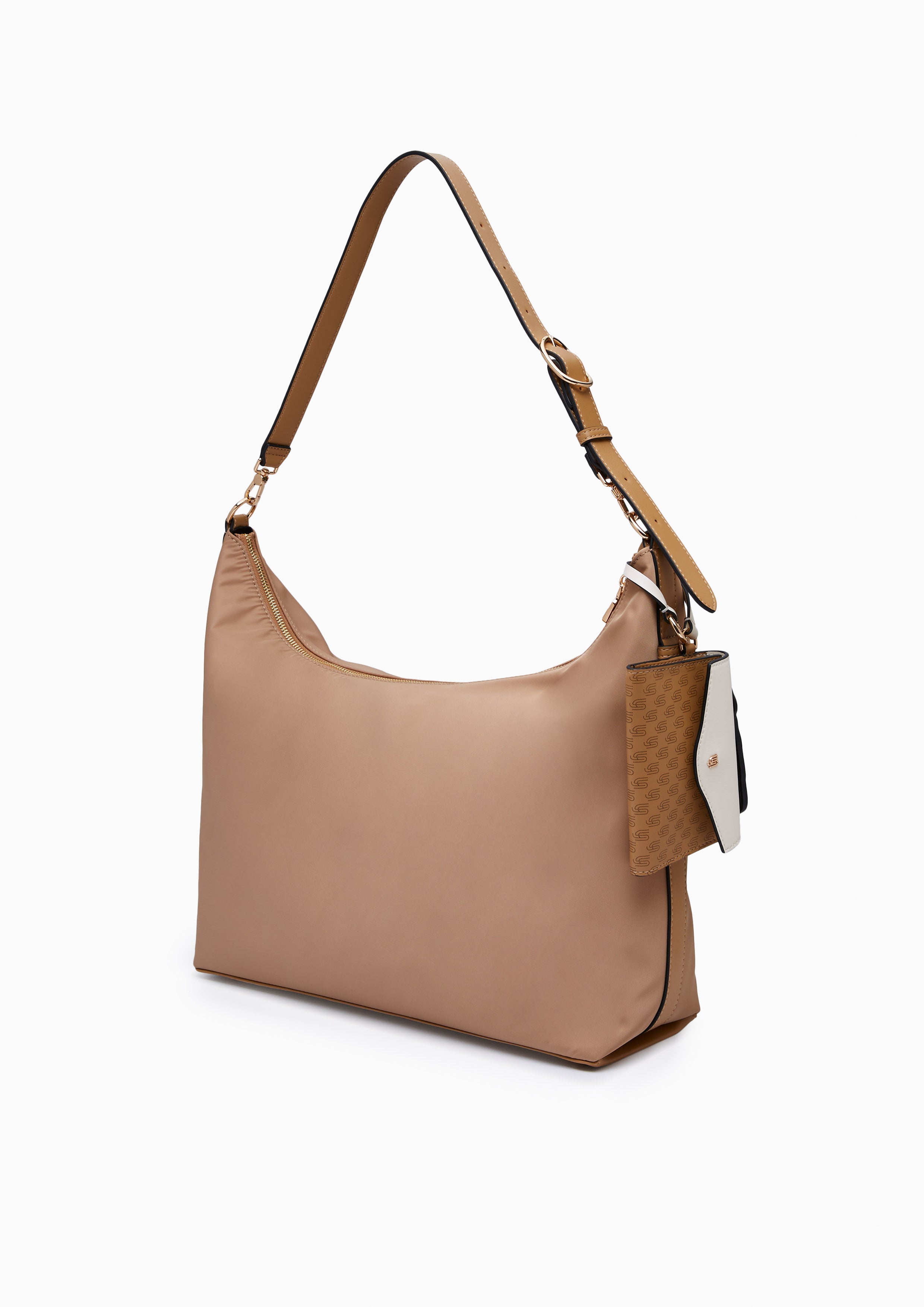 Bistro Infinite Hobo Shoulder Bag - Dark Beige