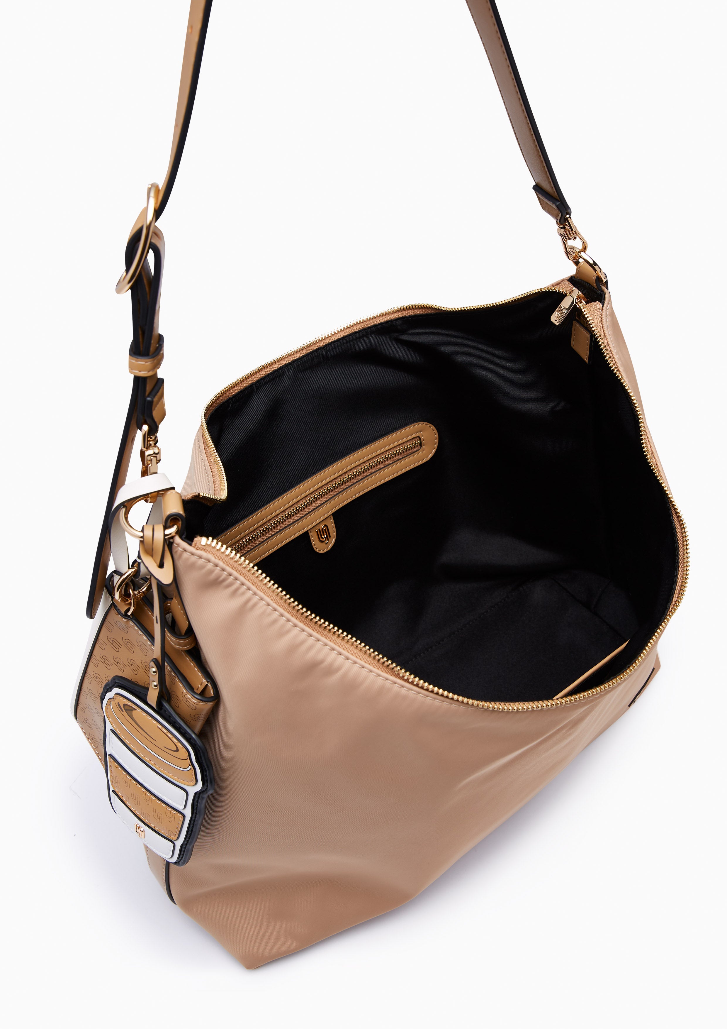Bistro Infinite Hobo Shoulder Bag - Dark Beige