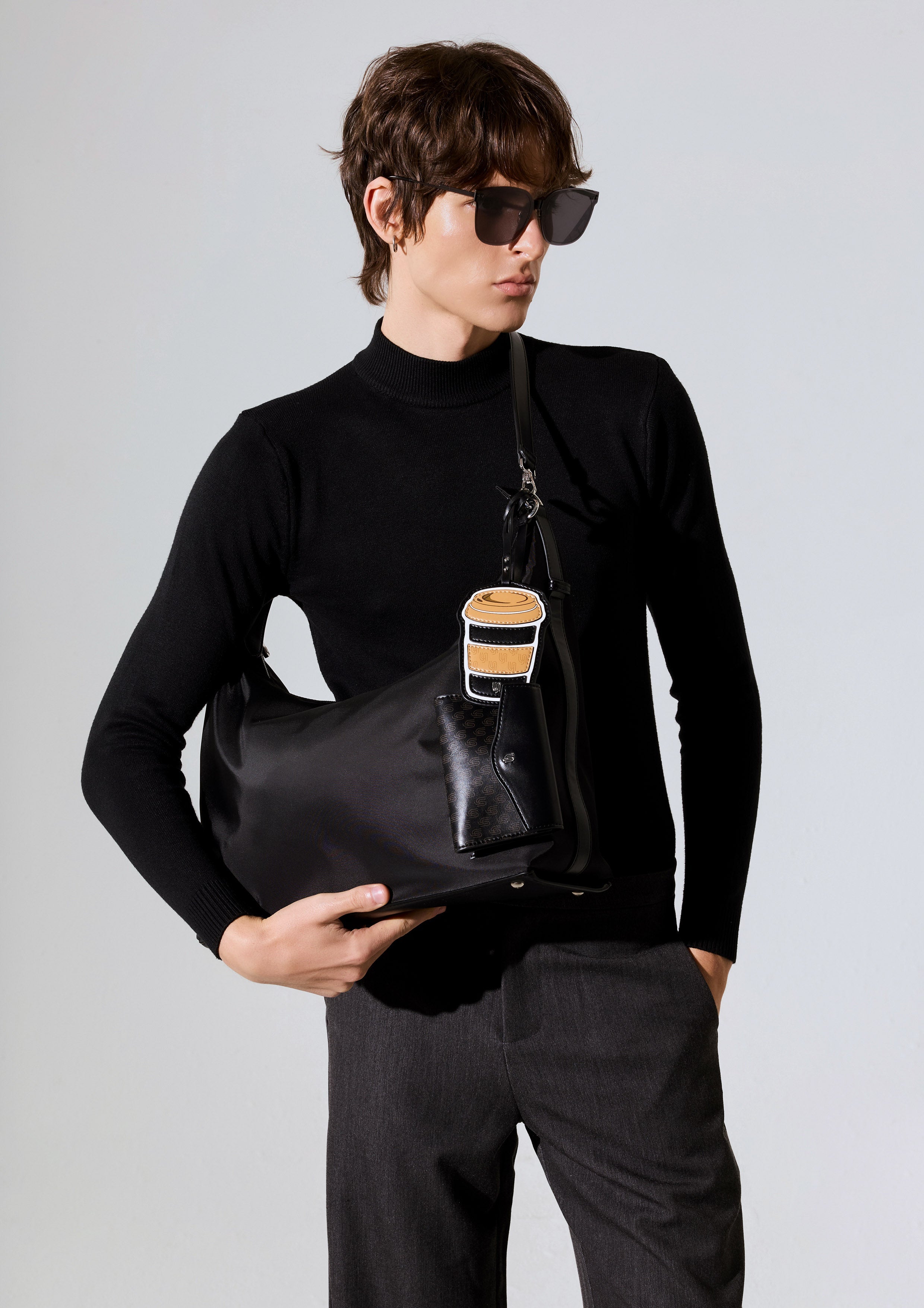 Bistro Infinite Hobo Shoulder Bag - Black