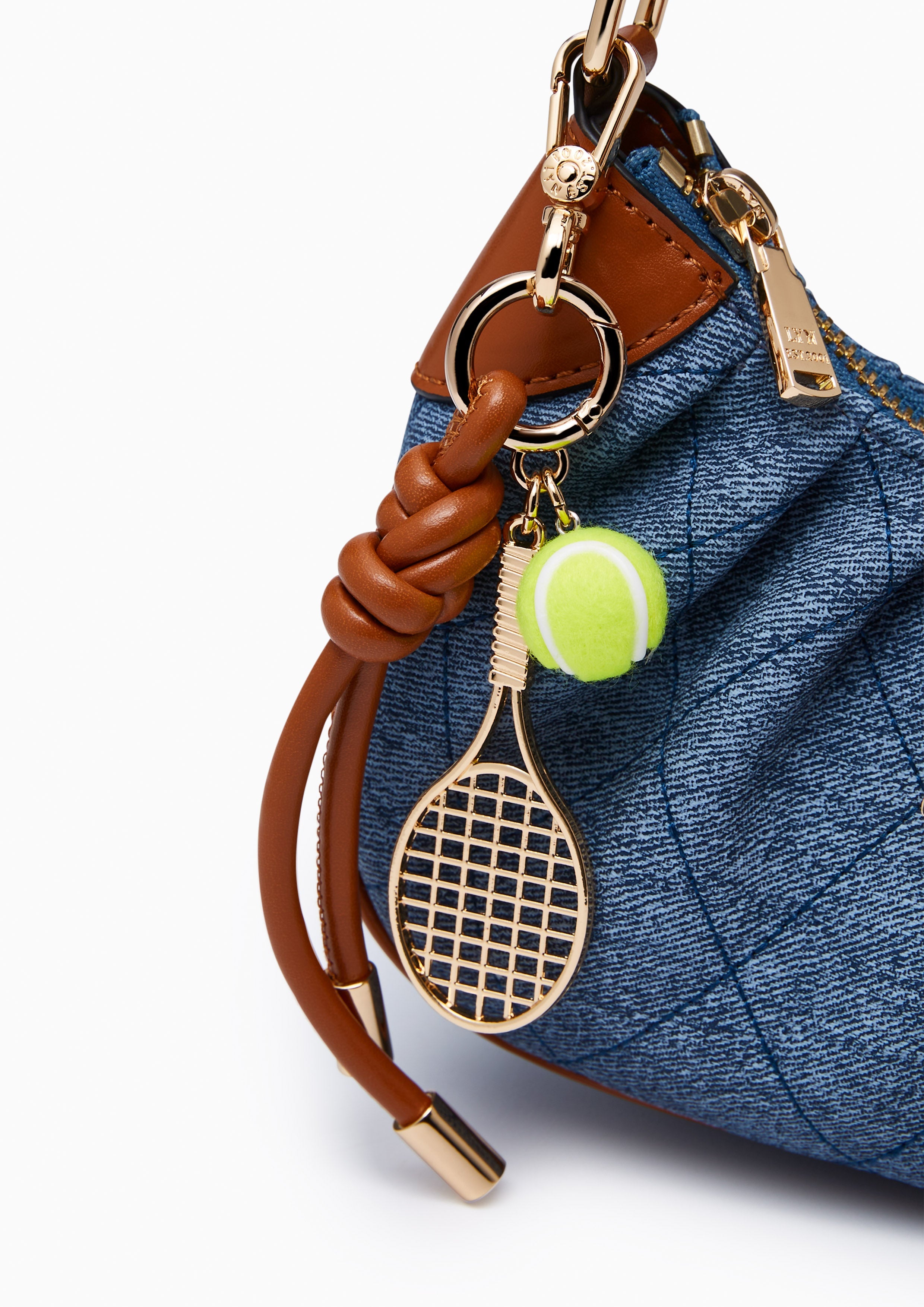 Becky  S Quilt Shoulder Bag - Blue Variation 2