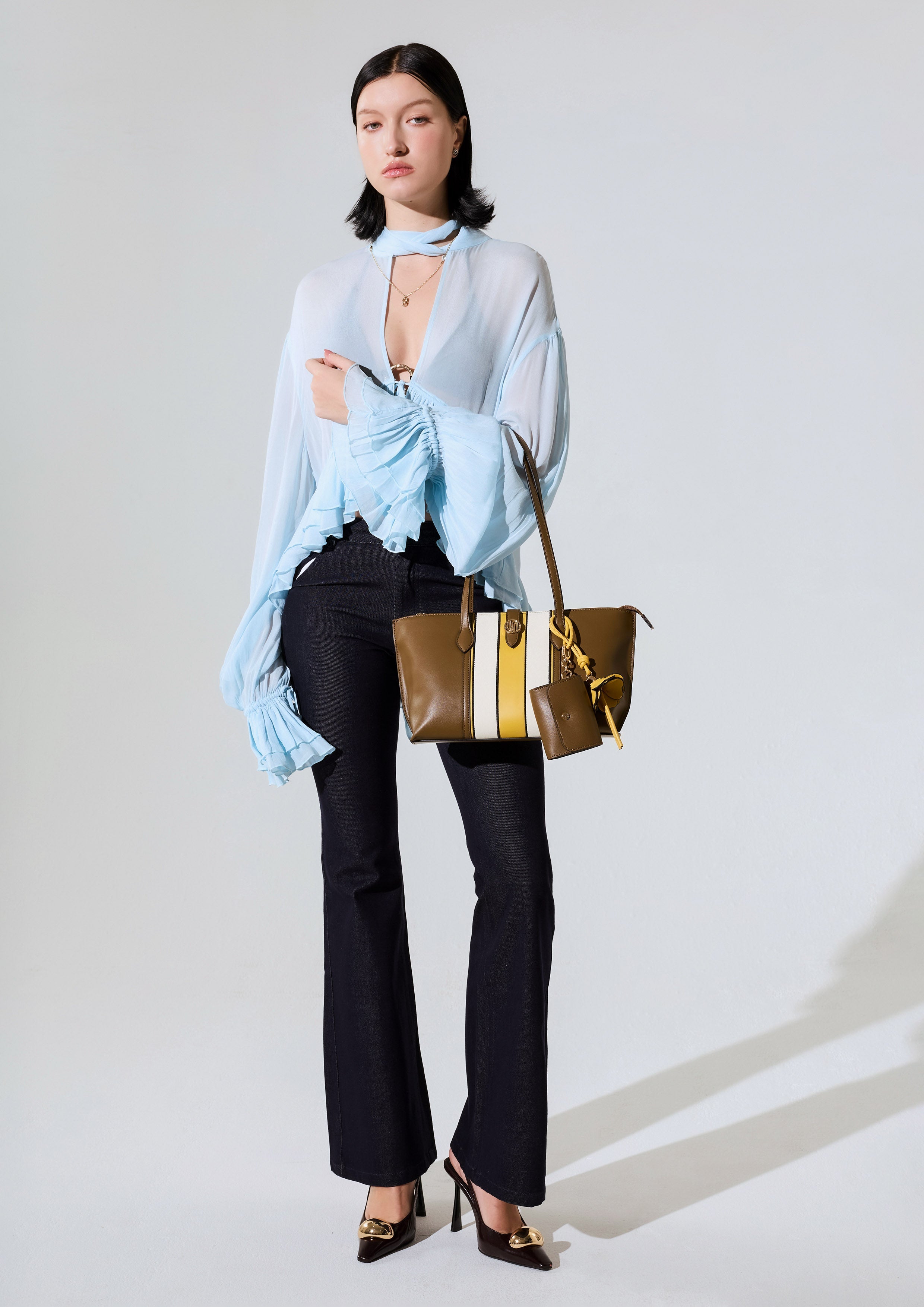 Matty Infinite M Tote Bag - Brown