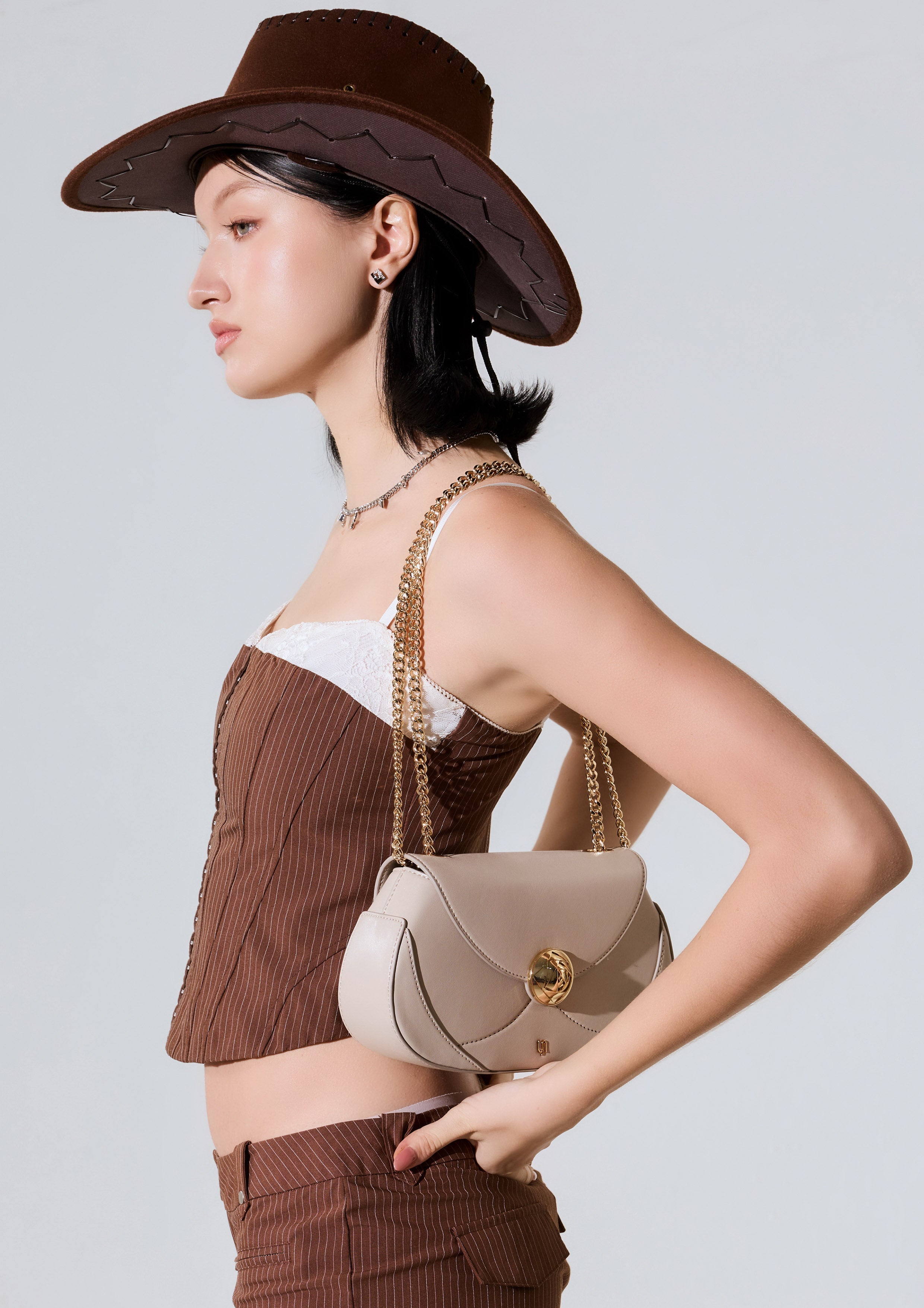 Rosis Infinite Shoulder Bag - Taupe
